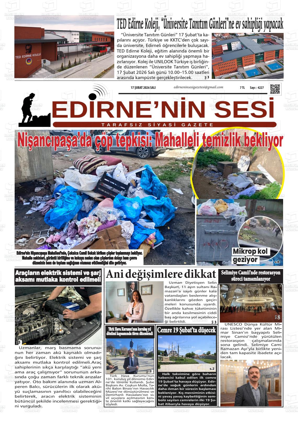 Edirne Star 17.02.2026