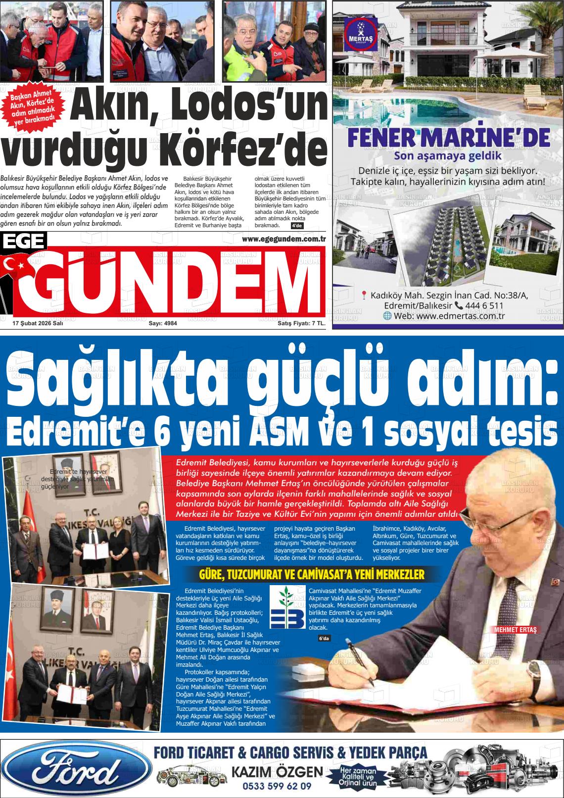 Balikesir Egegundem 17.02.2026