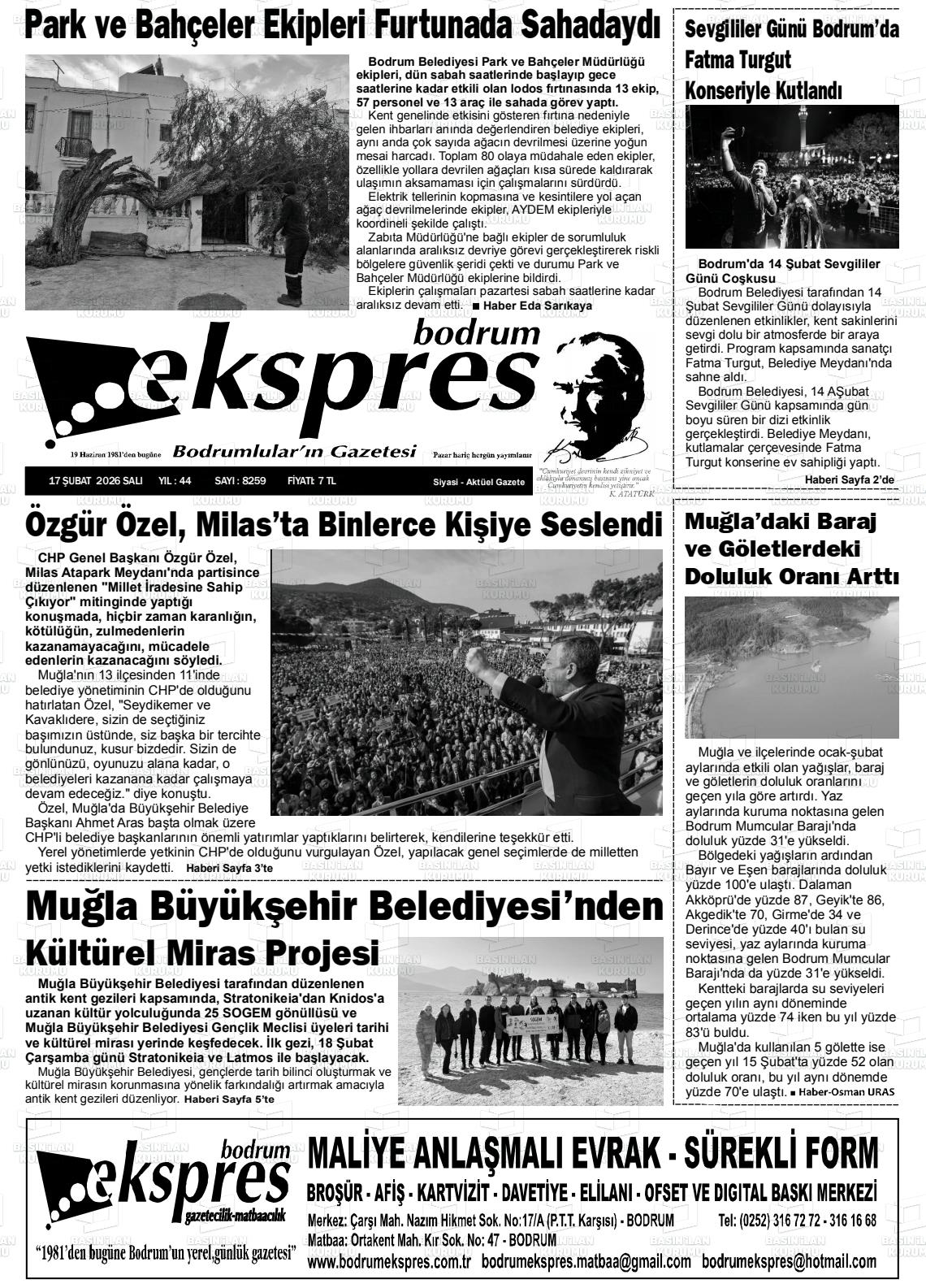 Mugla Ekspresbodrum 17.02.2026