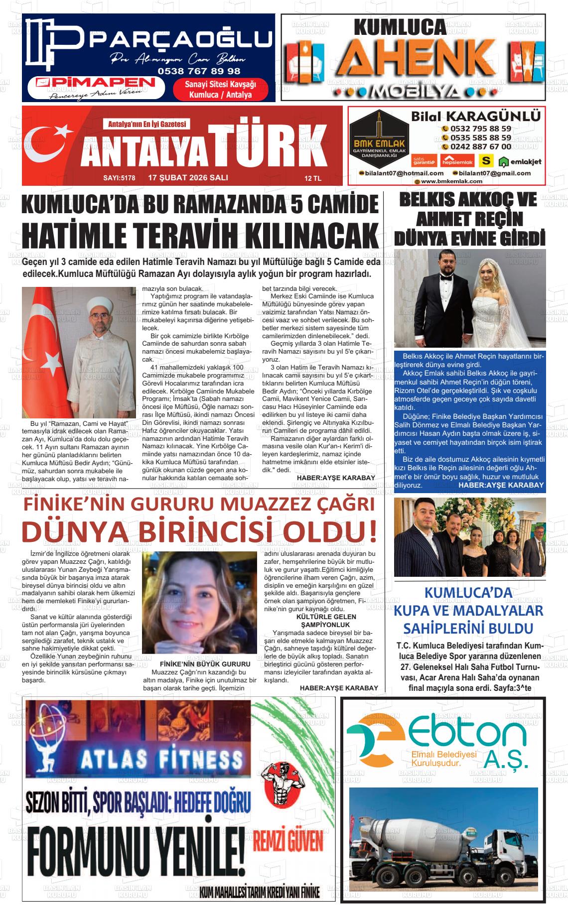 Antalya Finikea 17.02.2026