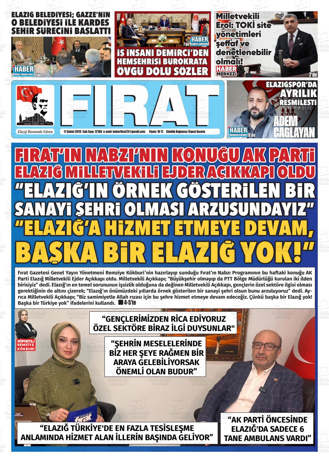 Elazig Firatgazetesi 17.02.2026