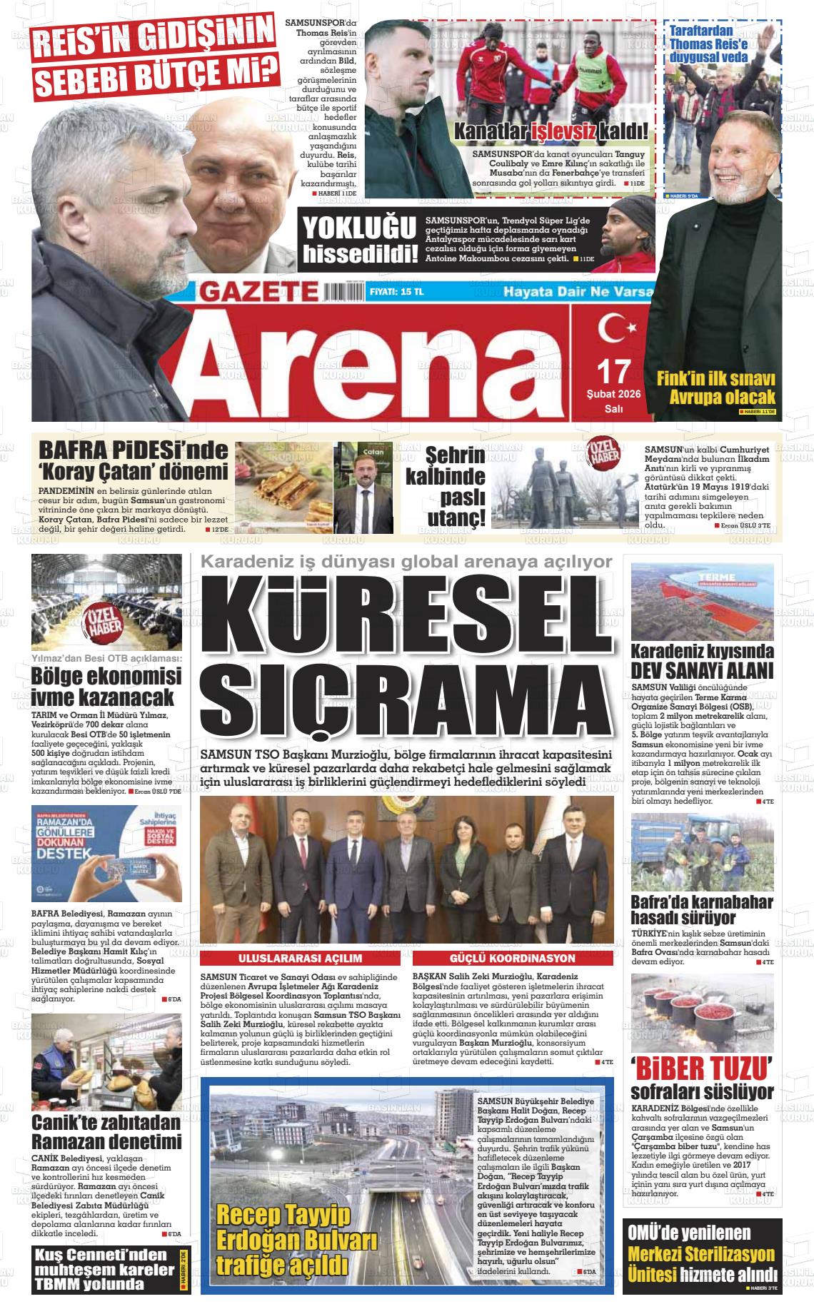 Samsun Gazetearena 17.02.2026