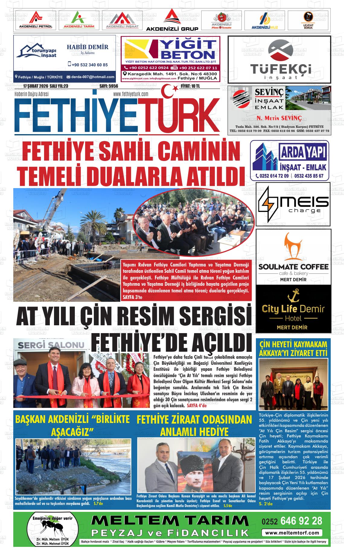 Mugla Gozdefethiye 17.02.2026