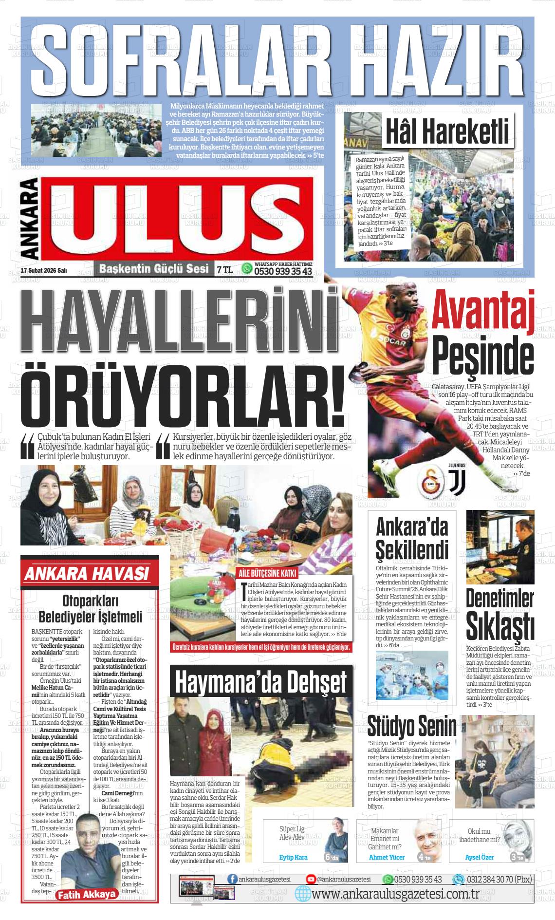 Ankara Habervaktim 17.02.2026