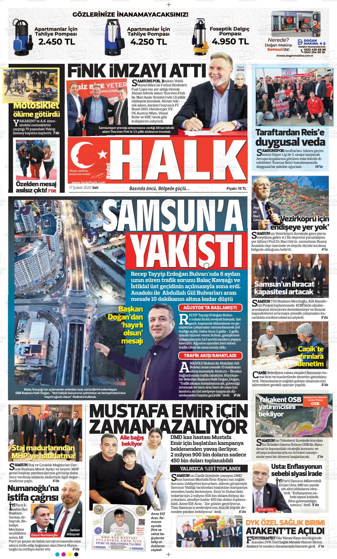 Samsun Hedefhalk 17.02.2026