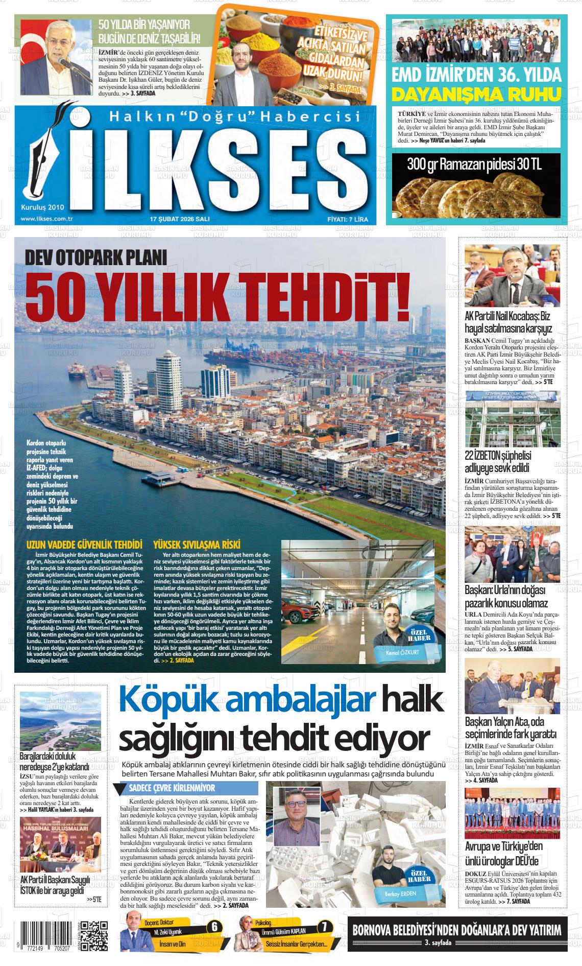 Izmir Ilkses 17.02.2026