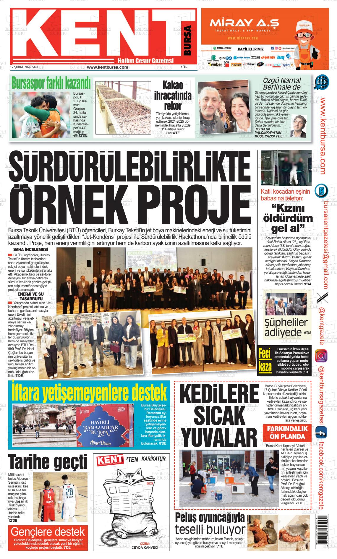 Bursa Kent 17.02.2026