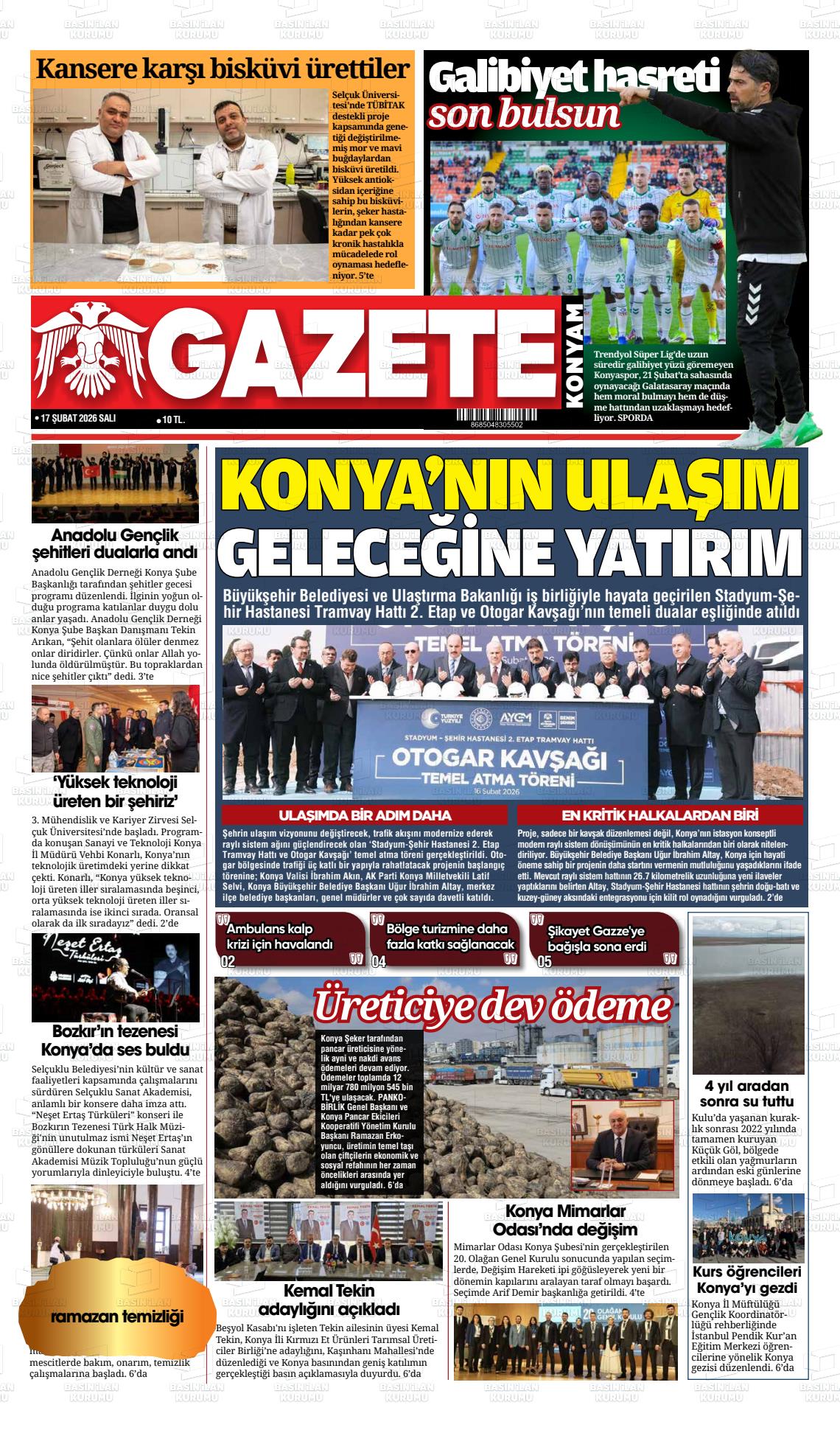 Konya Yenigun 17.02.2026