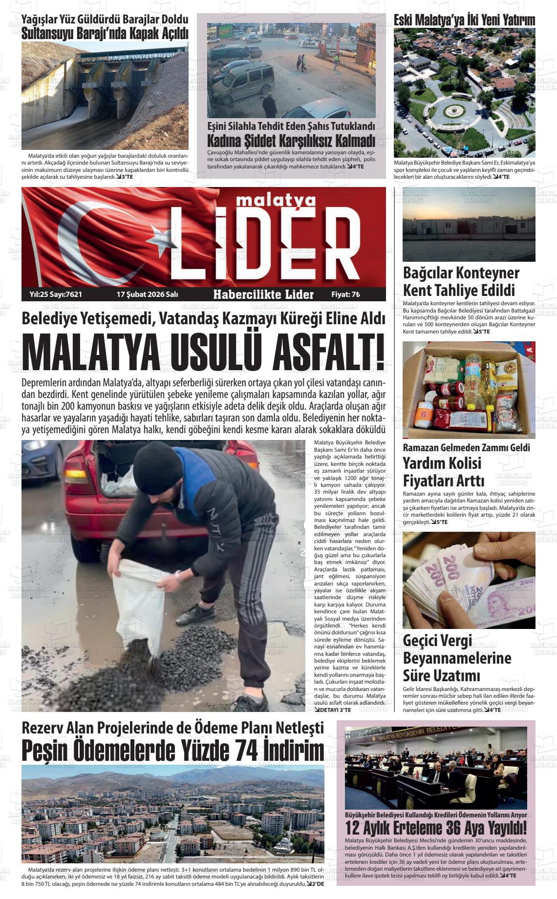 Malatya Sonsoz 17.02.2026