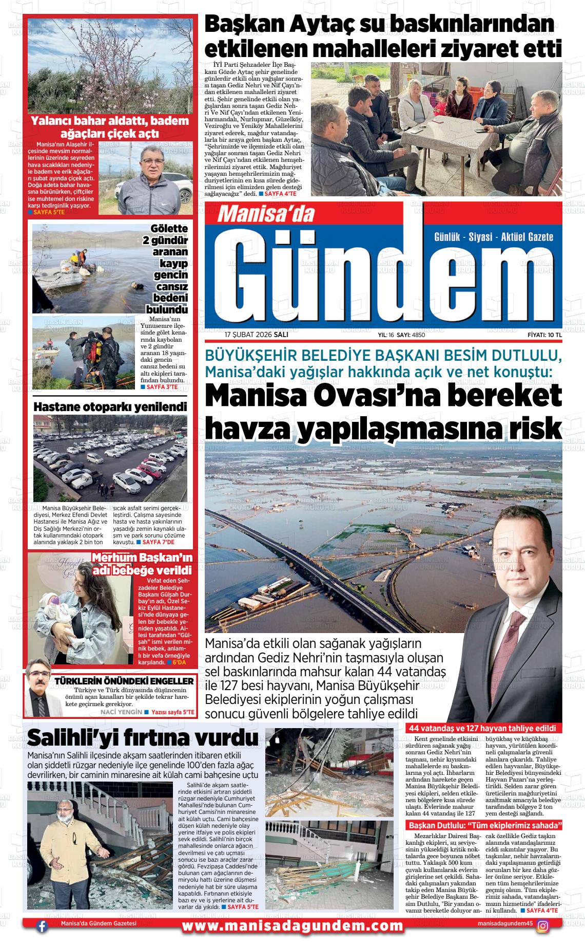 Manisa Dagundem 17.02.2026