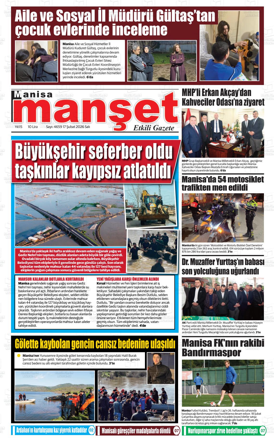 Manisa Manset 17.02.2026