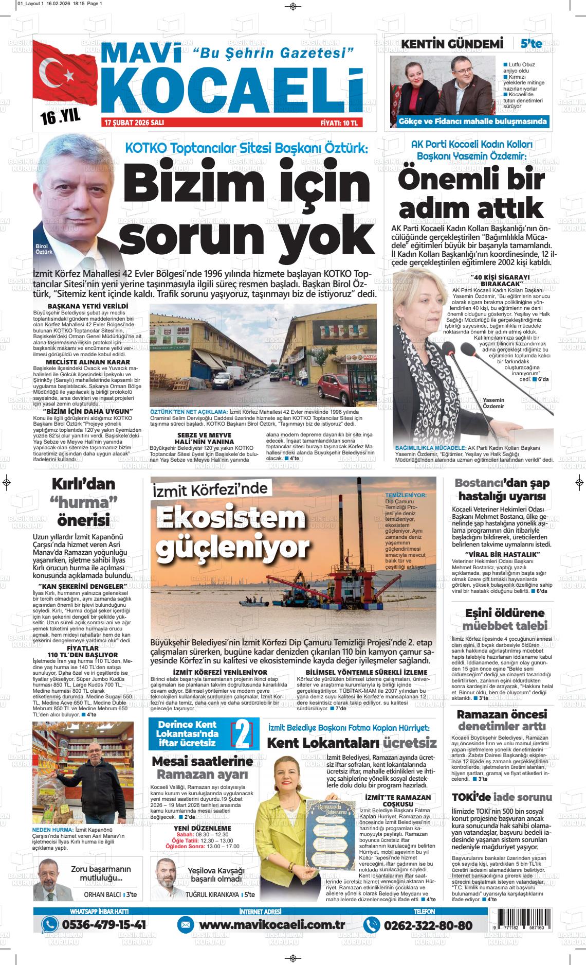 Kocaeli Mavi 17.02.2026