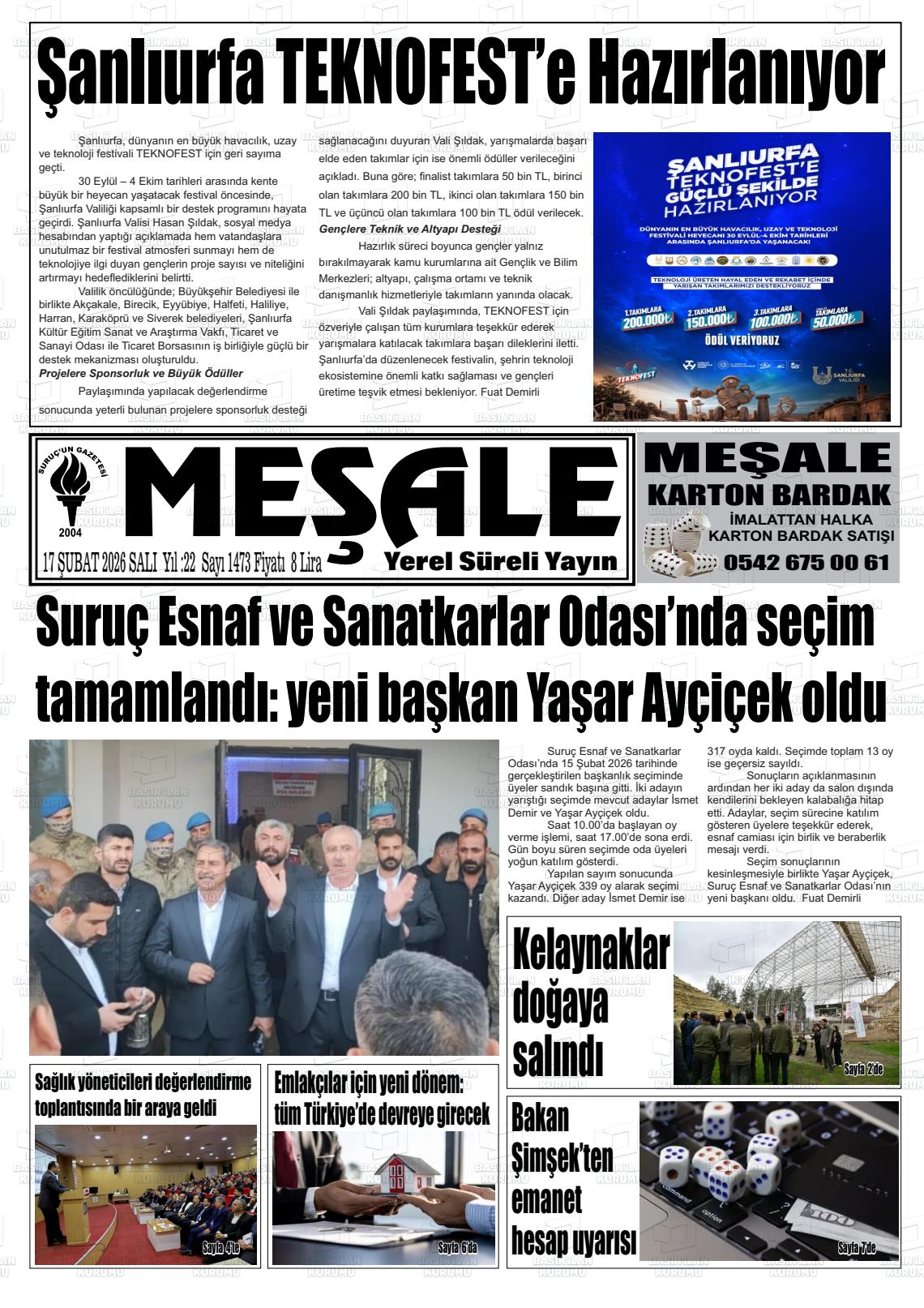 Sanliurfa Mesale 17.02.2026