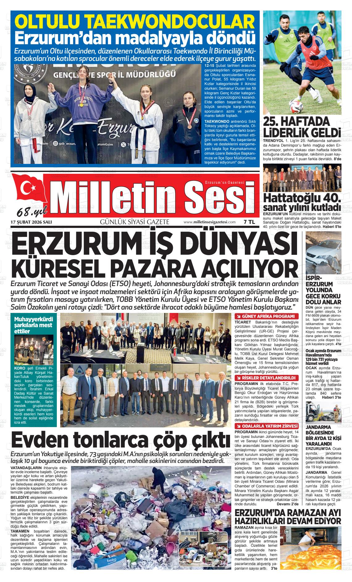 Erzurum Milletinsesi 17.02.2026