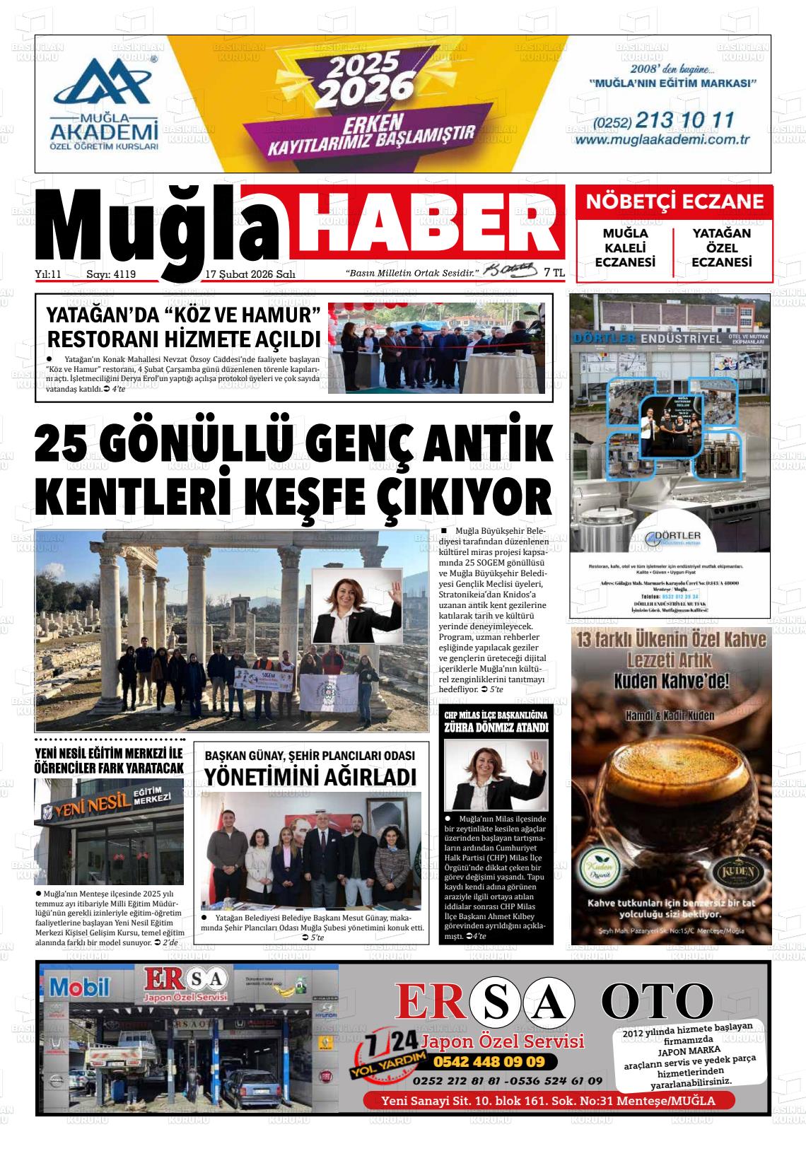 Mugla Haber 17.02.2026