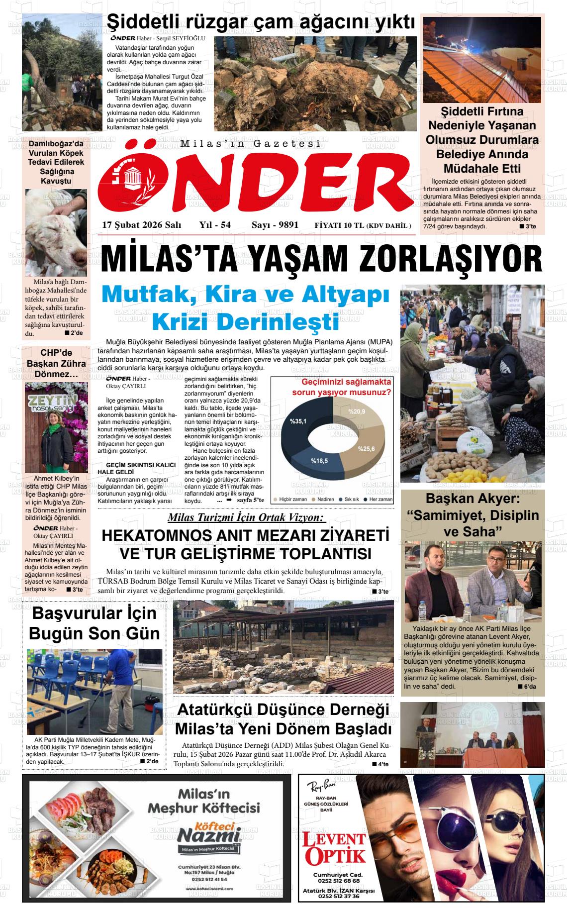 Mugla Onder 17.02.2026