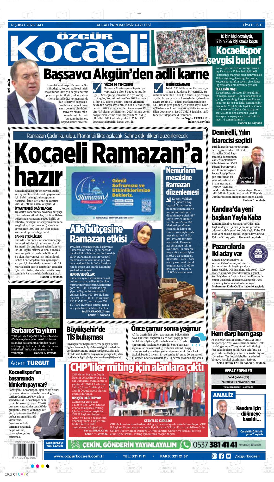 Kocaeli Ozgur 17.02.2026