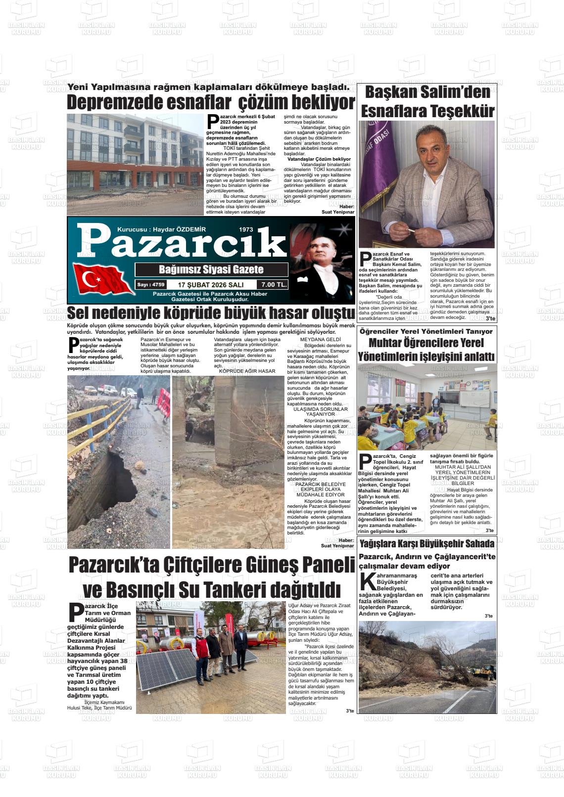 Kahramanmaras Pazarcik 17.02.2026