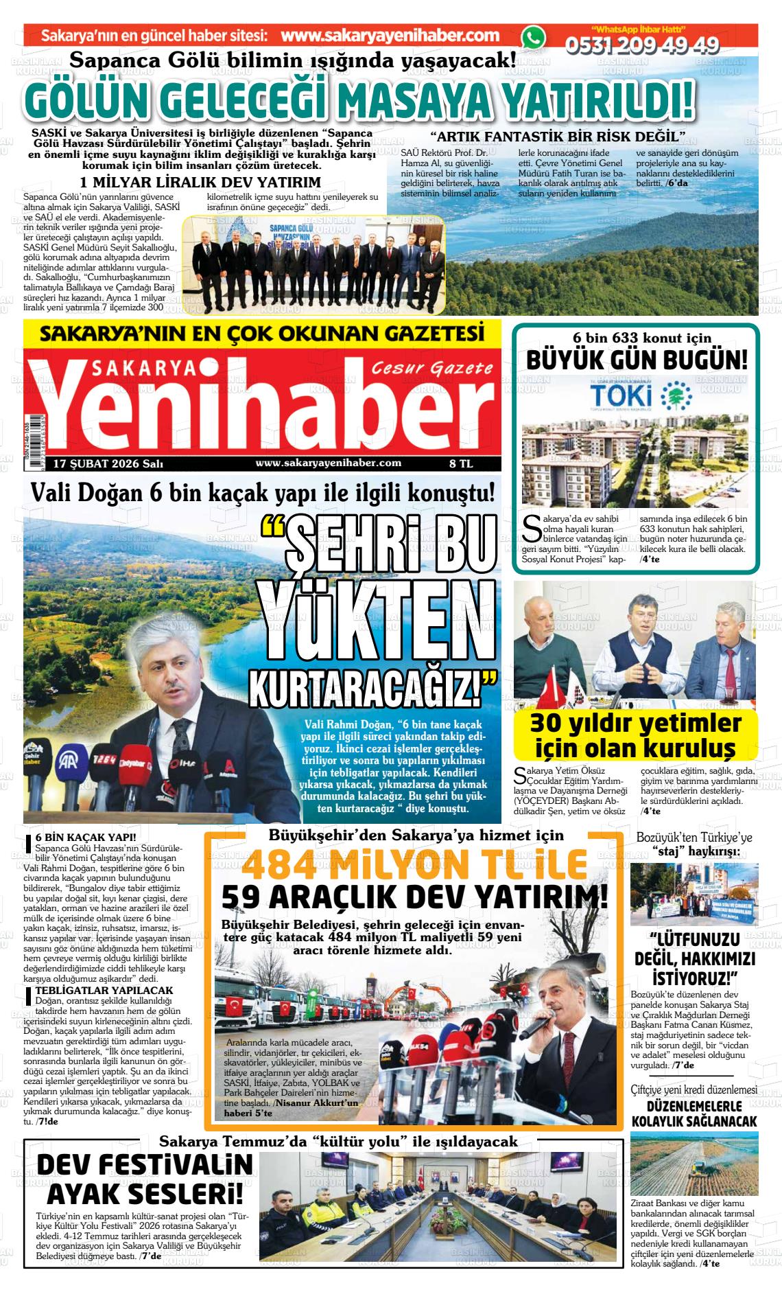 Sakarya Yenihaber 17.02.2026