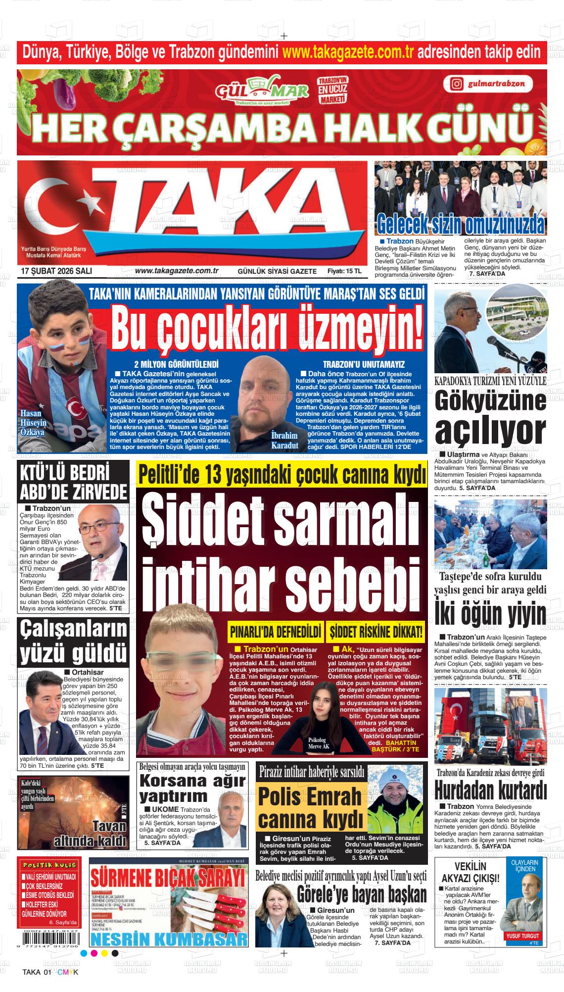 Trabzon Taka 17.02.2026