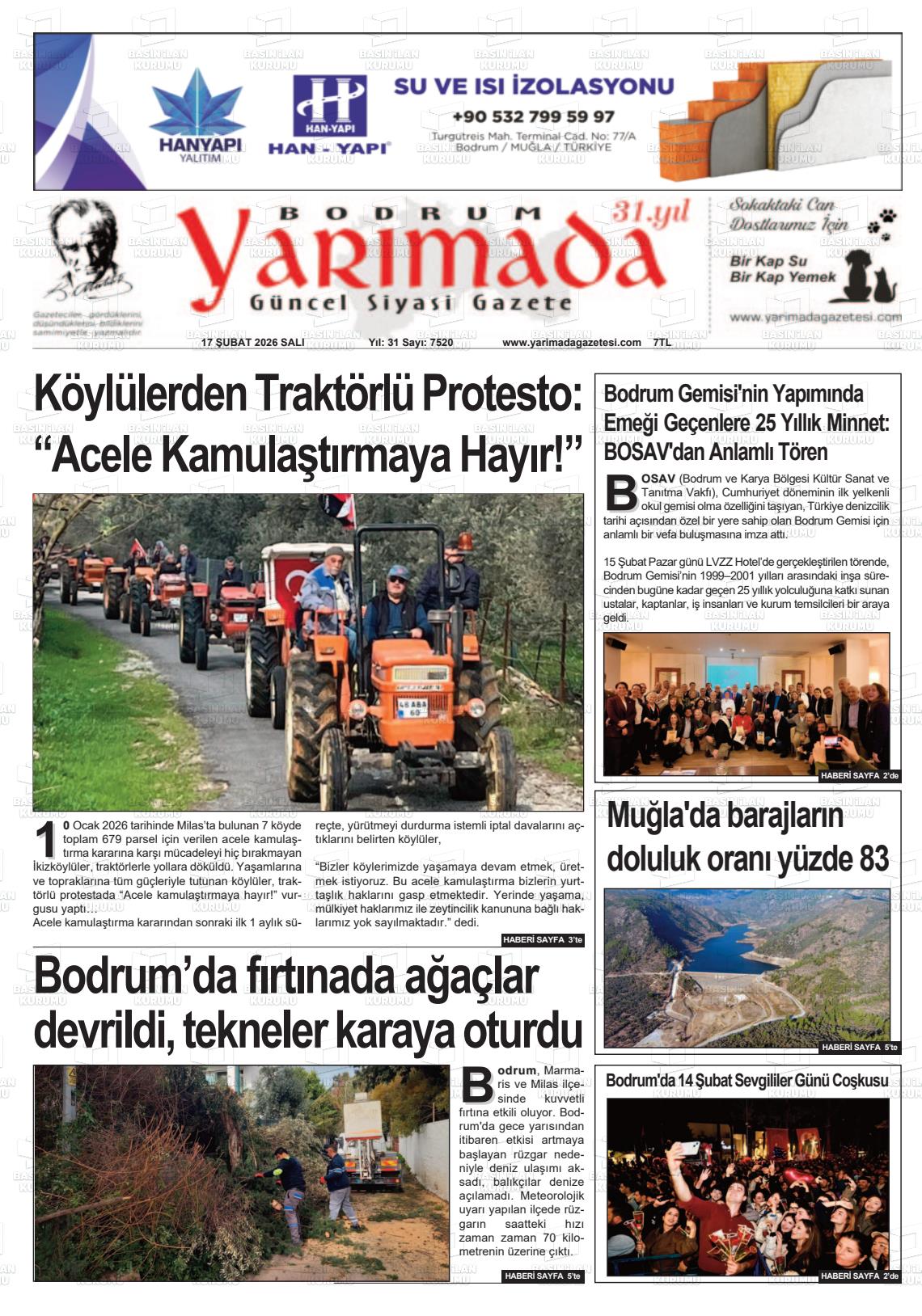 Mugla Yarimada 17.02.2026