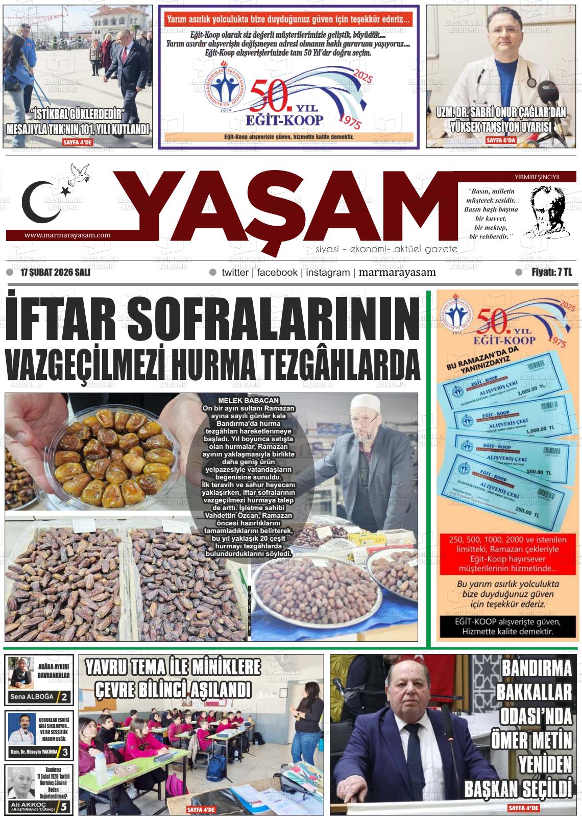 Canakkale Yasam 17.02.2026