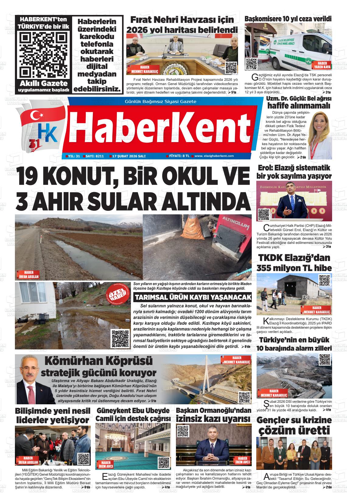 Elazig Yenicag 17.02.2026