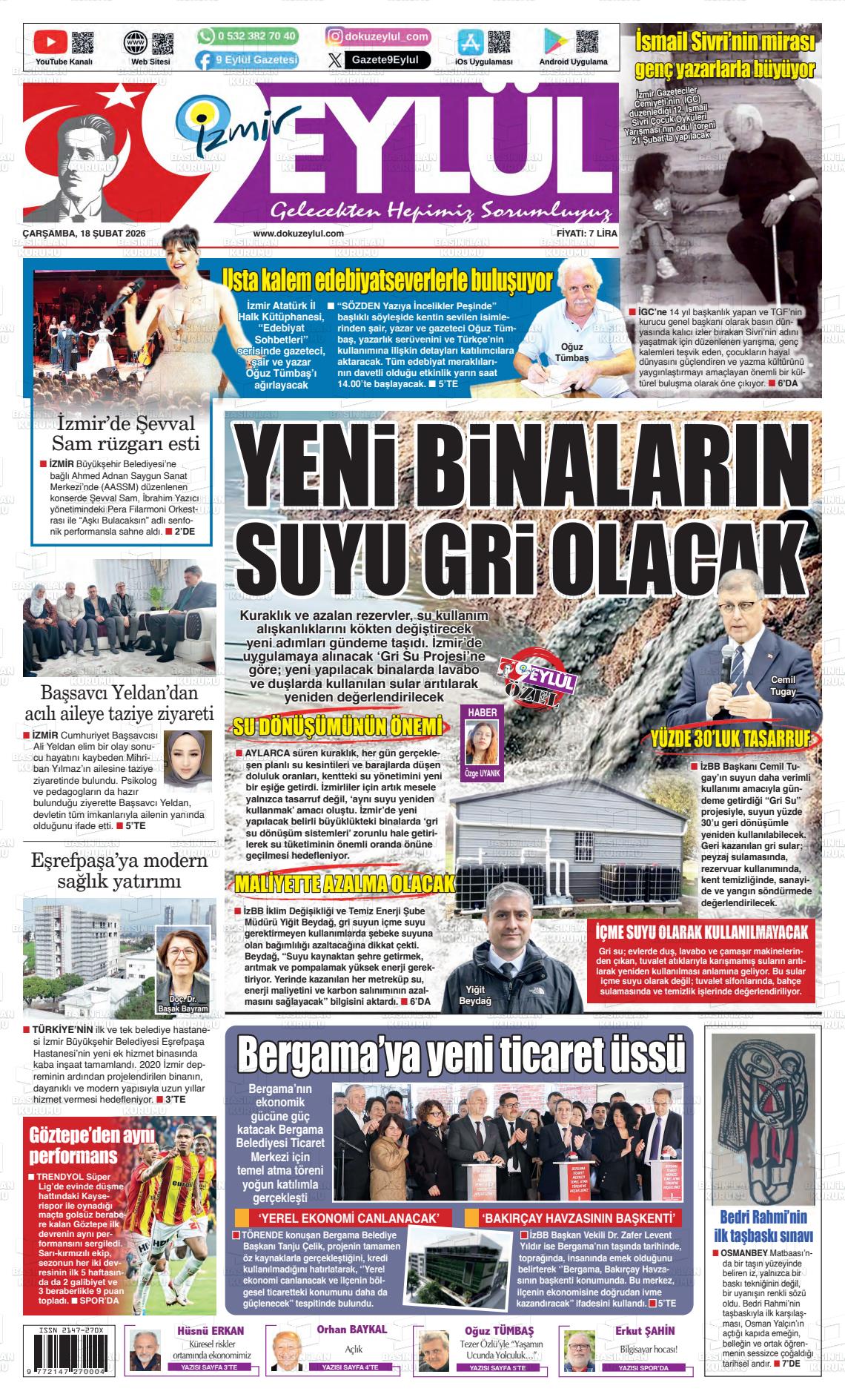 Izmir 9 Eylul 18.02.2026