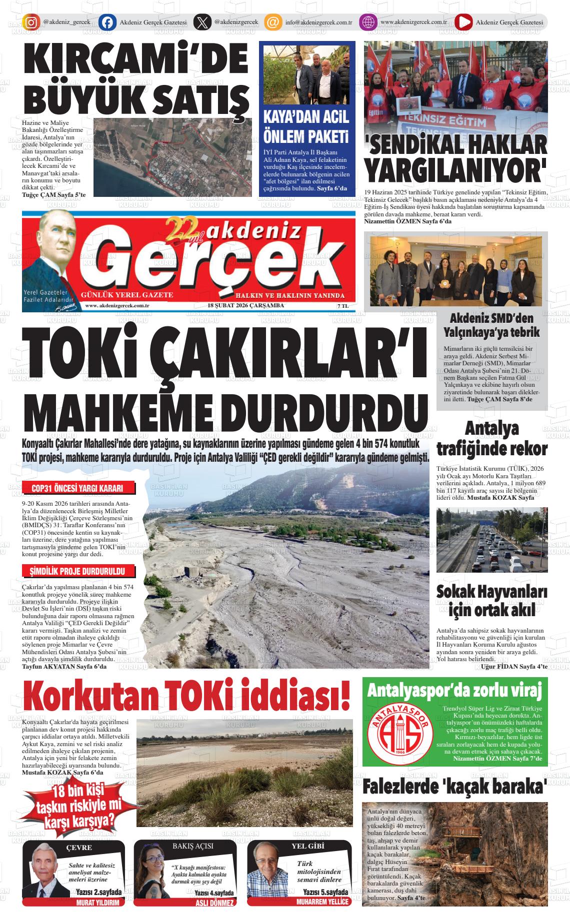 Antalya Akdenizgercek 18.02.2026