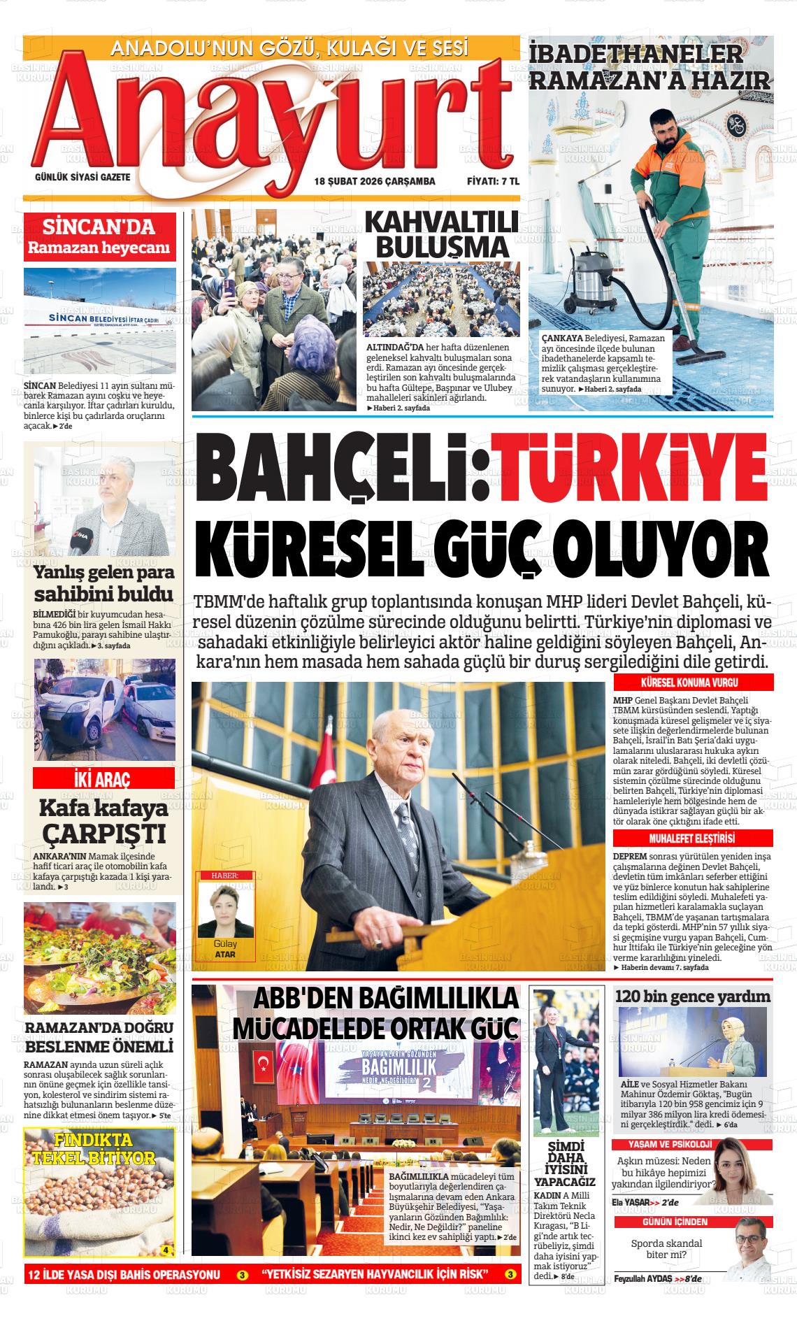 Ankara Anayurt 18.02.2026