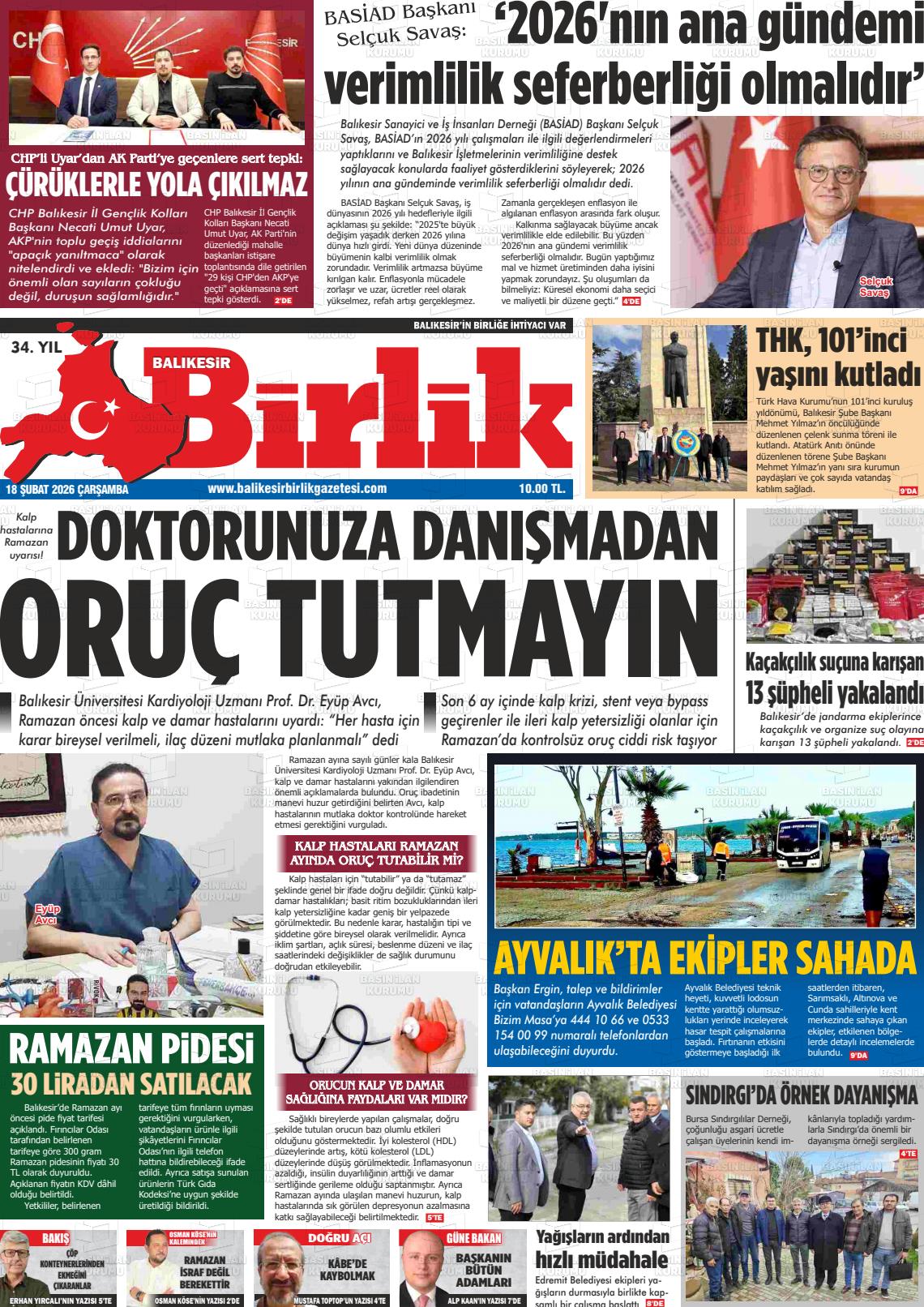 Balikesir Birlik 18.02.2026