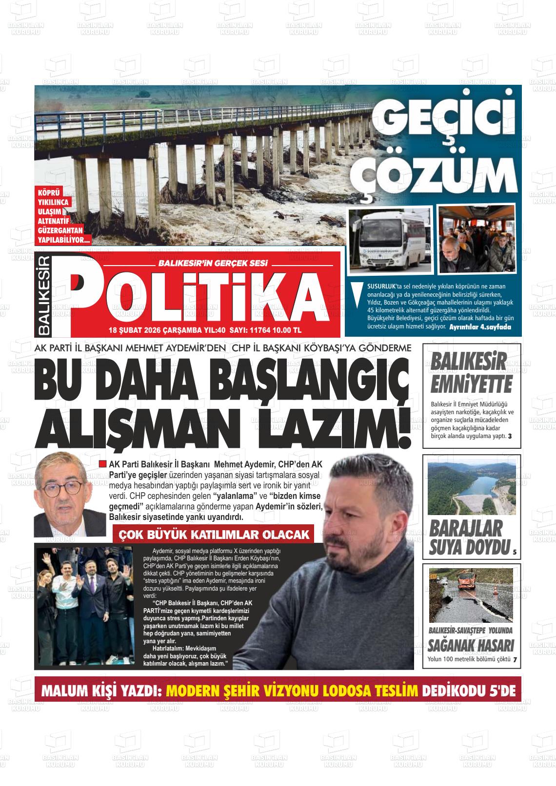 Balikesir Politika 18.02.2026