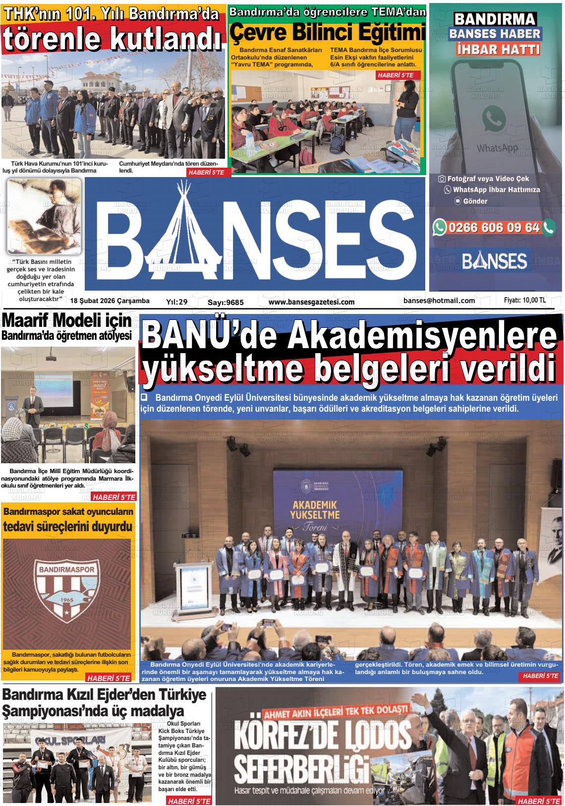 Balikesir Banses 18.02.2026