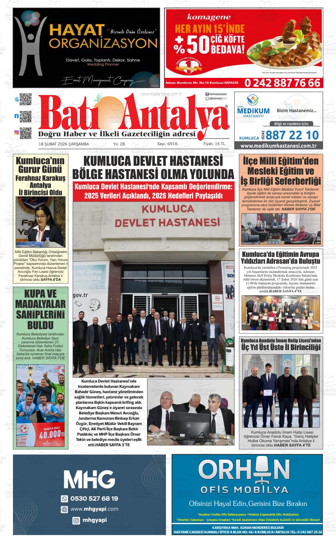 Antalya Bati 18.02.2026