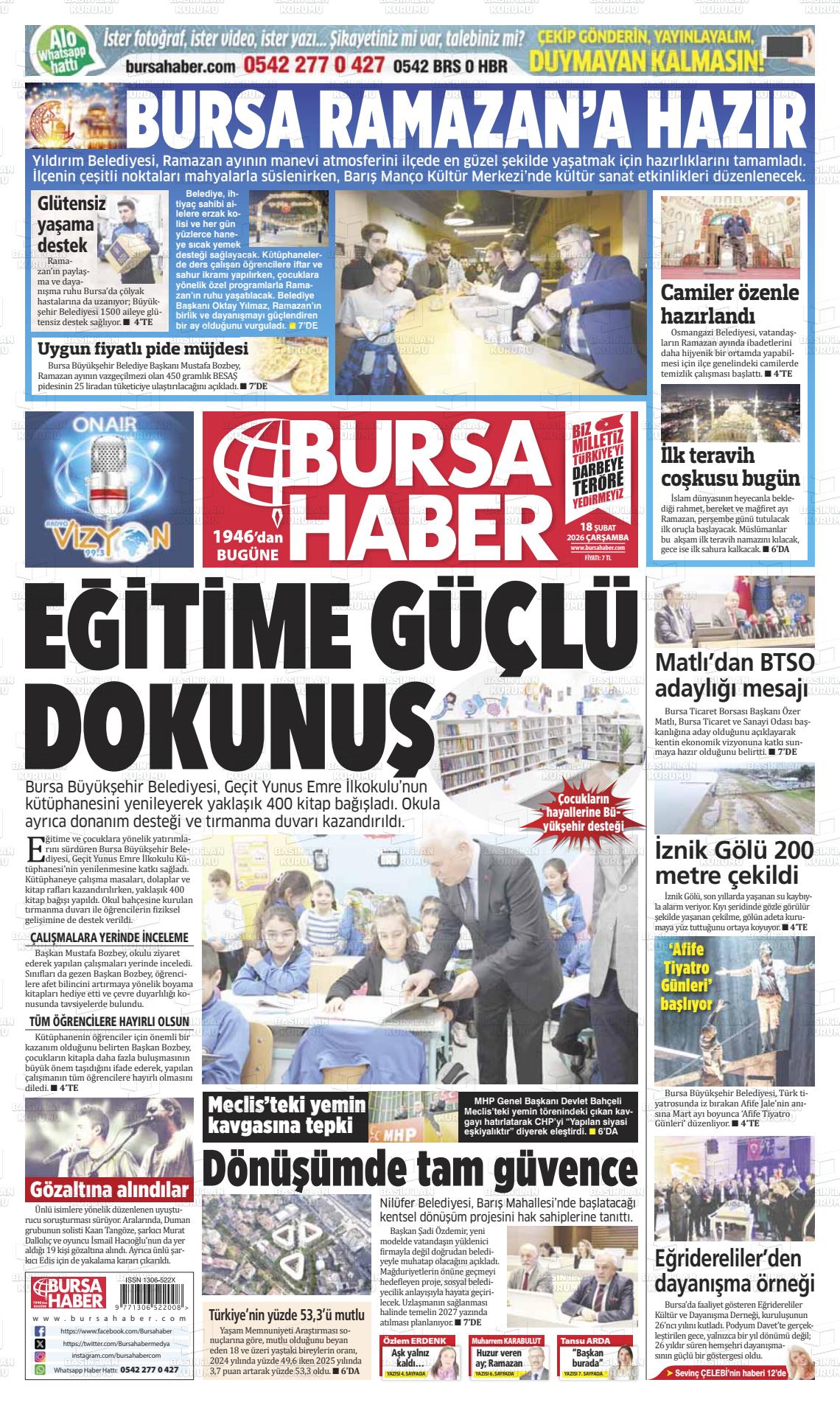 Bursa Haber 18.02.2026