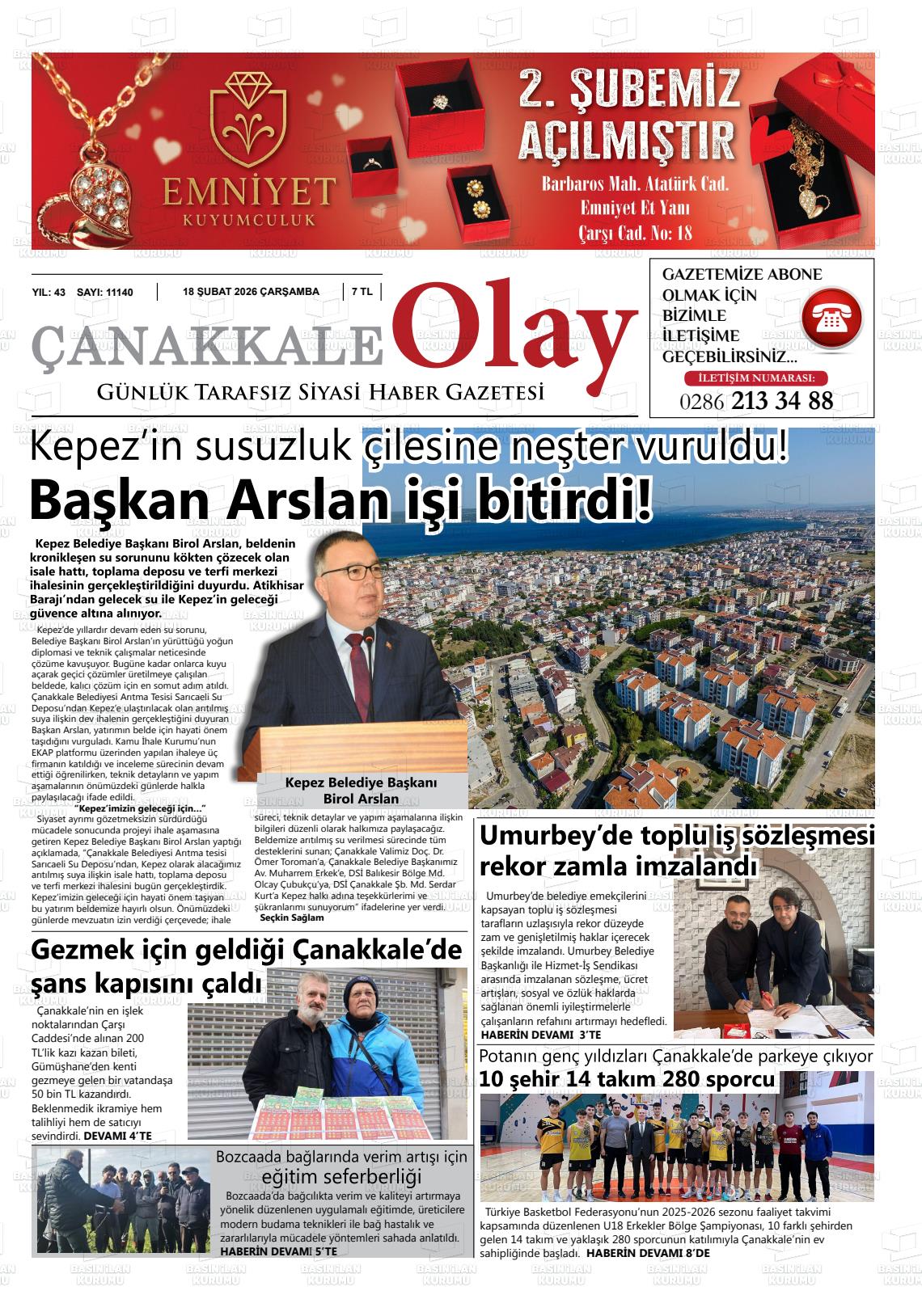 Canakkale Olay 18.02.2026