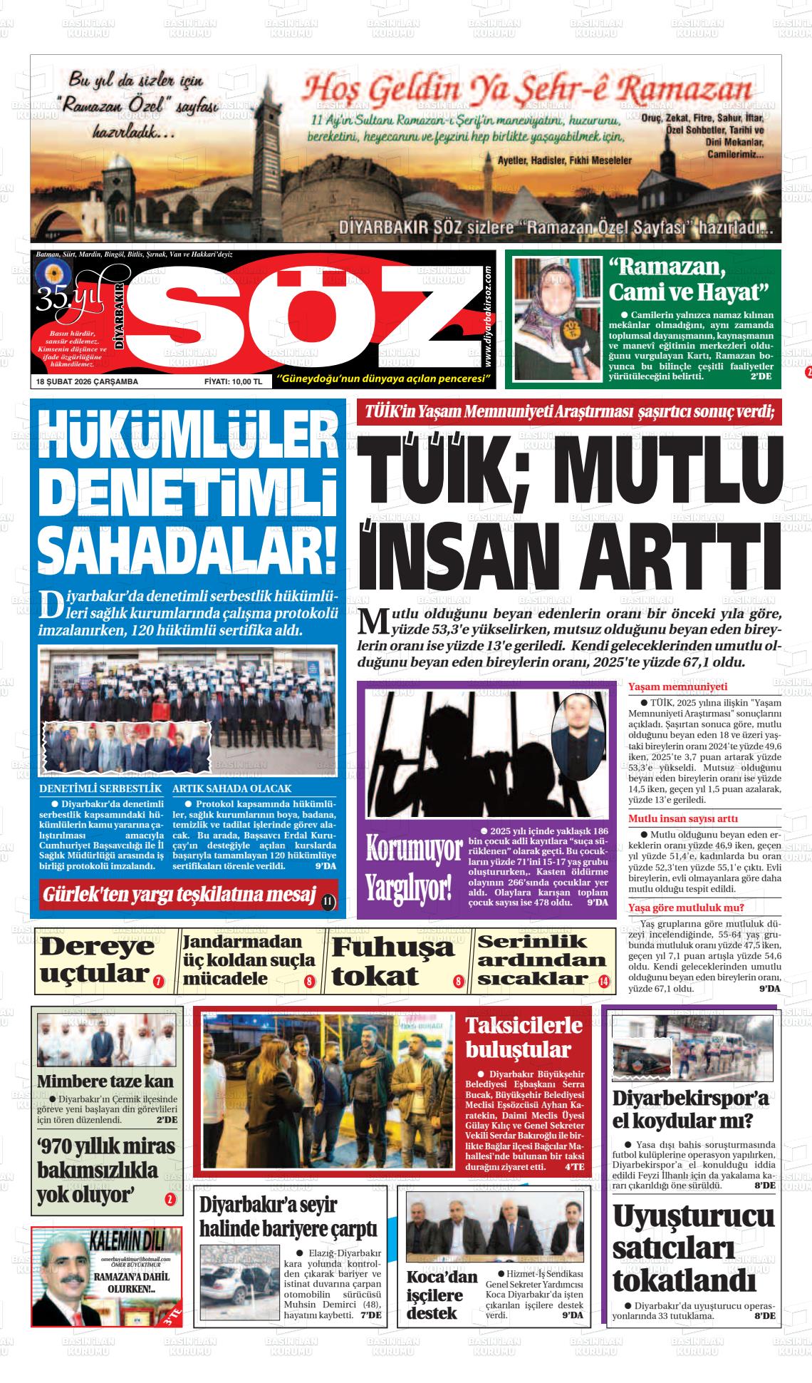 Diyarbakir Soz 18.02.2026