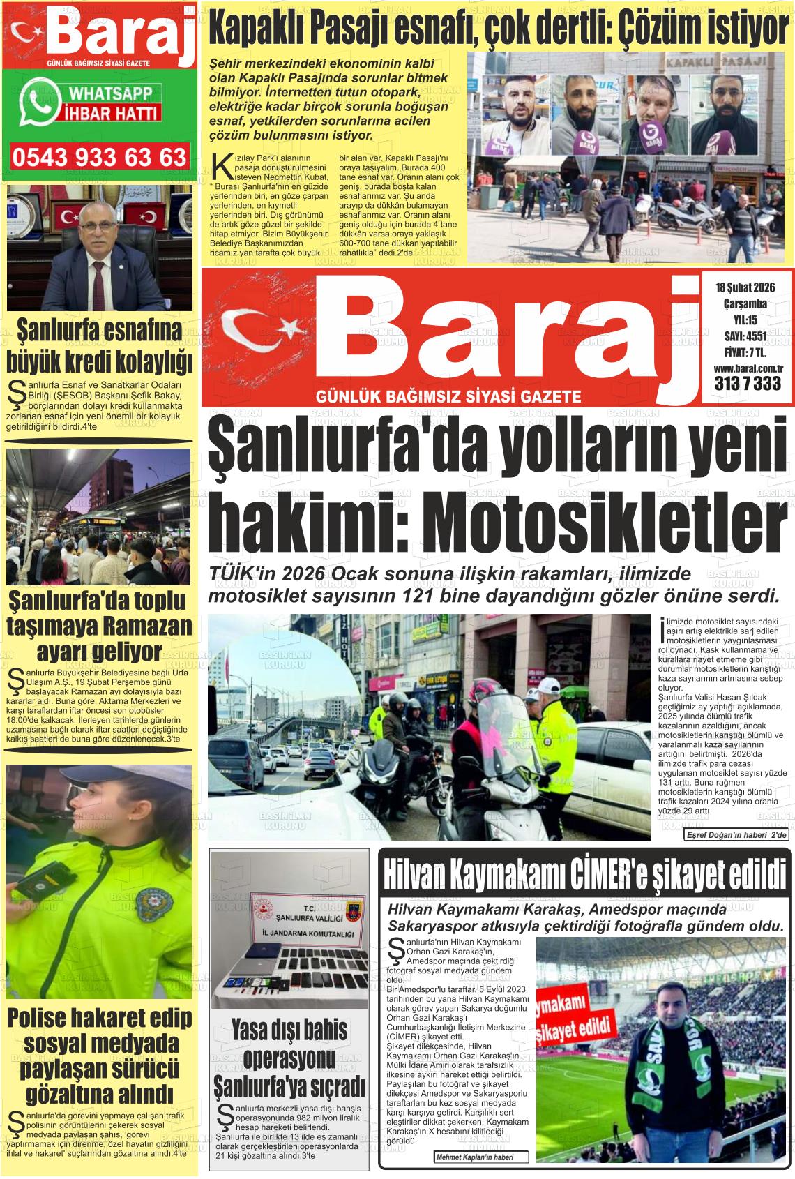 Sanliurfa Dundenbugunesafak 18.02.2026