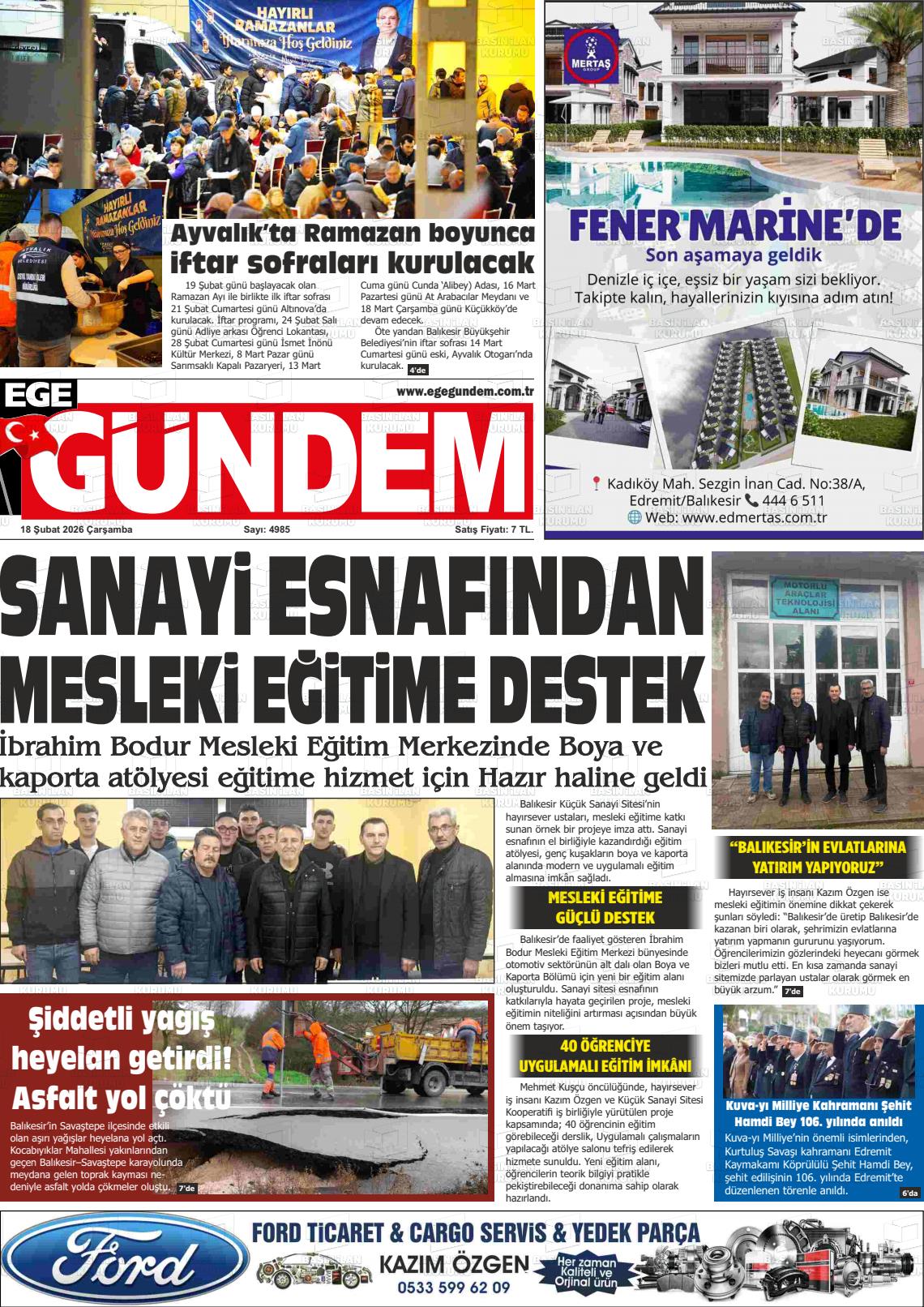Balikesir Egegundem 18.02.2026