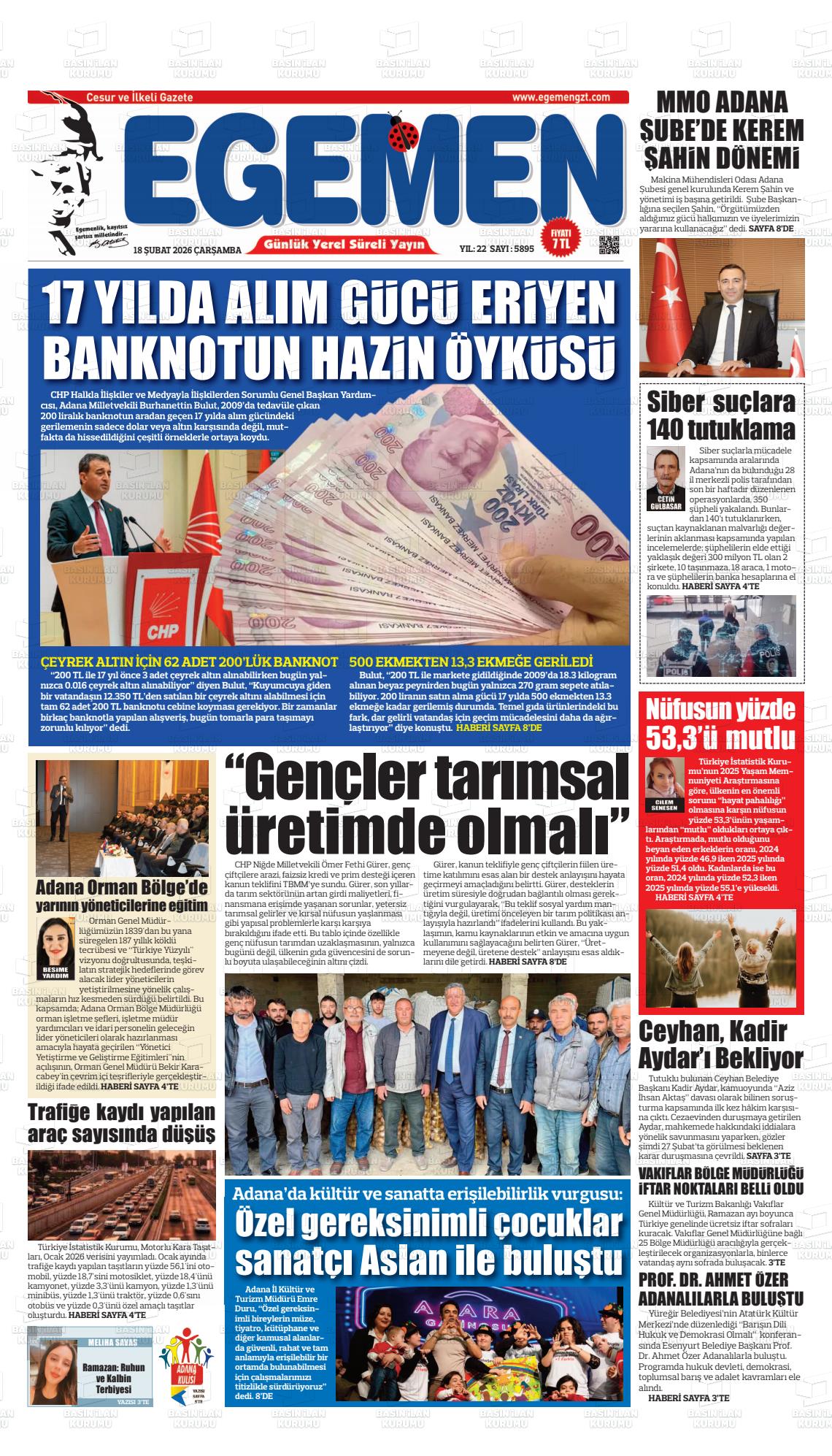 Adana Egemen 18.02.2026