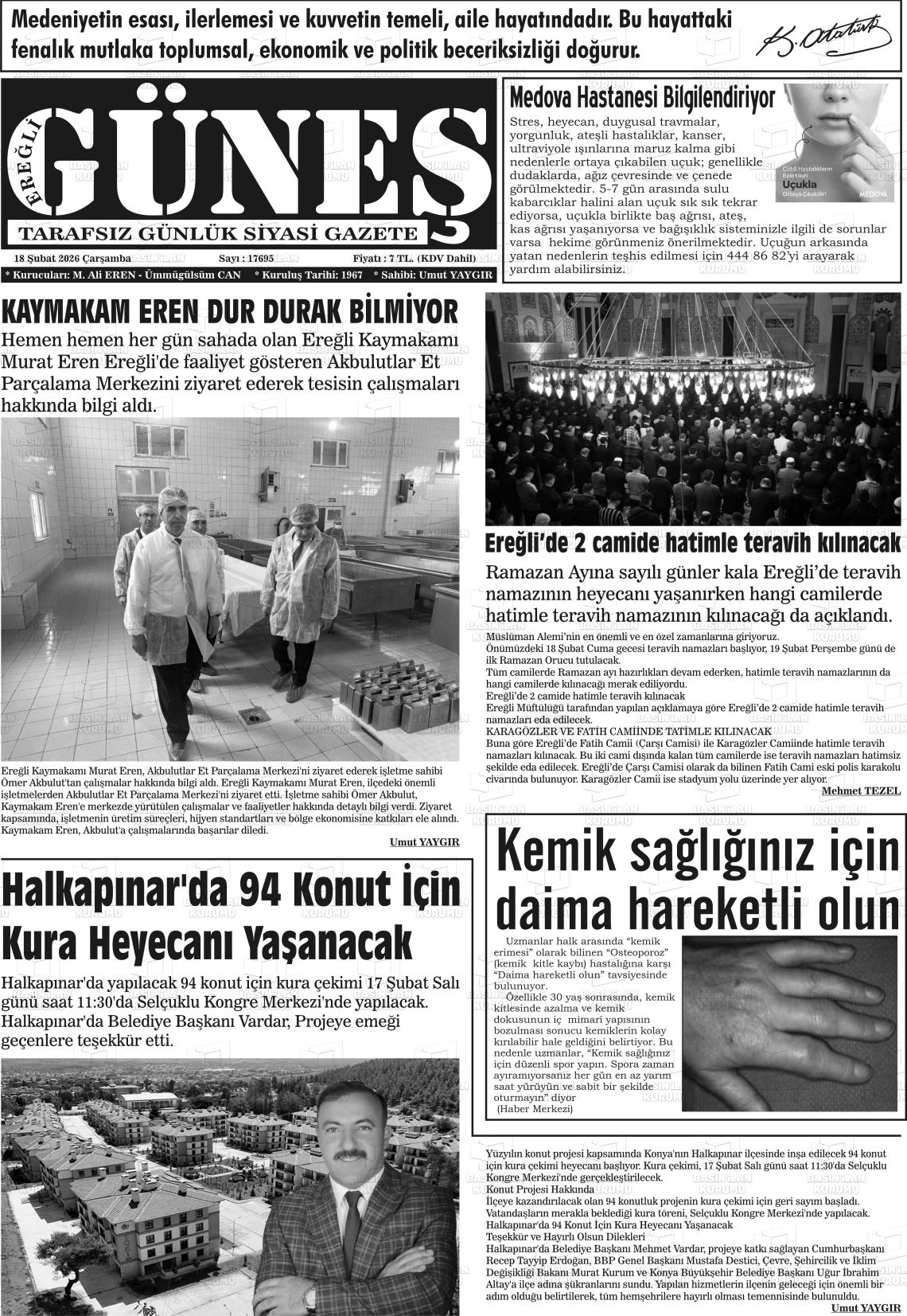 Konya Eregligunes 18.02.2026