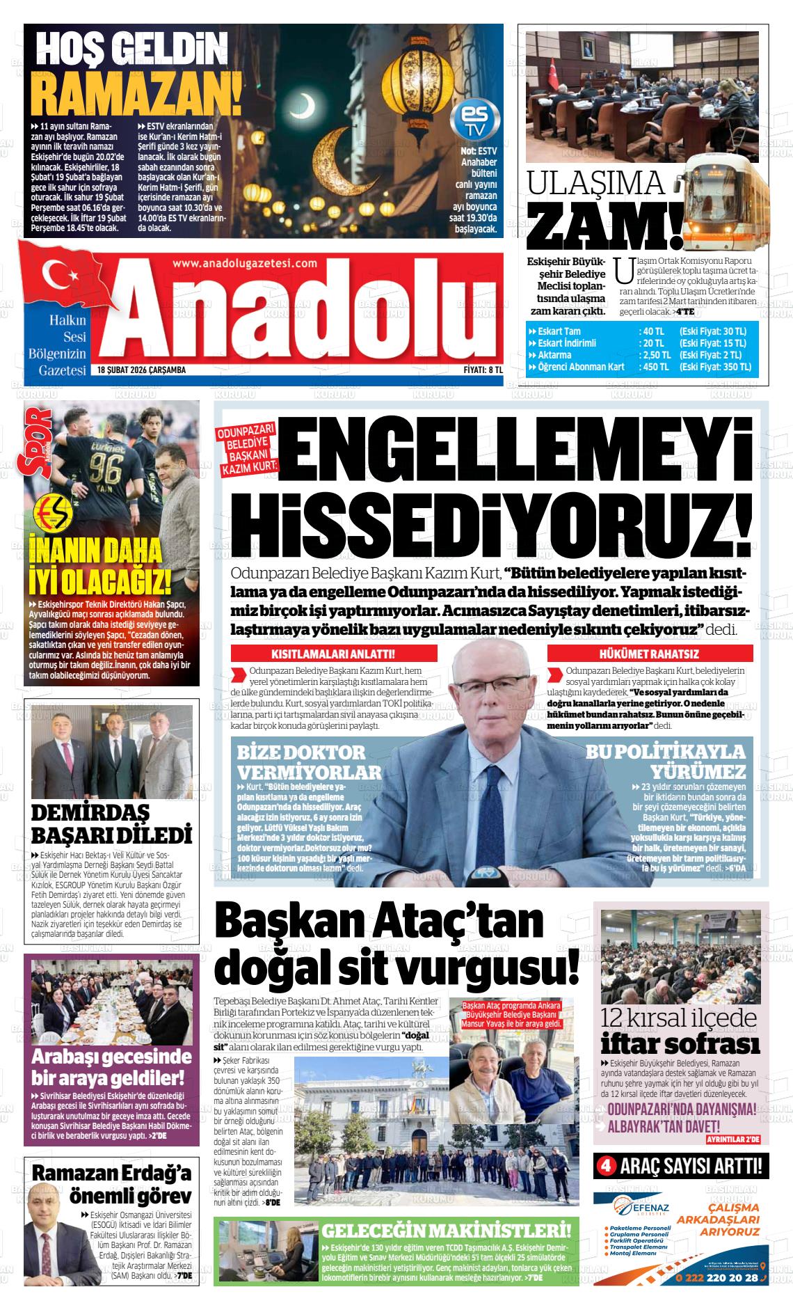 Eskisehir Anadolu 18.02.2026