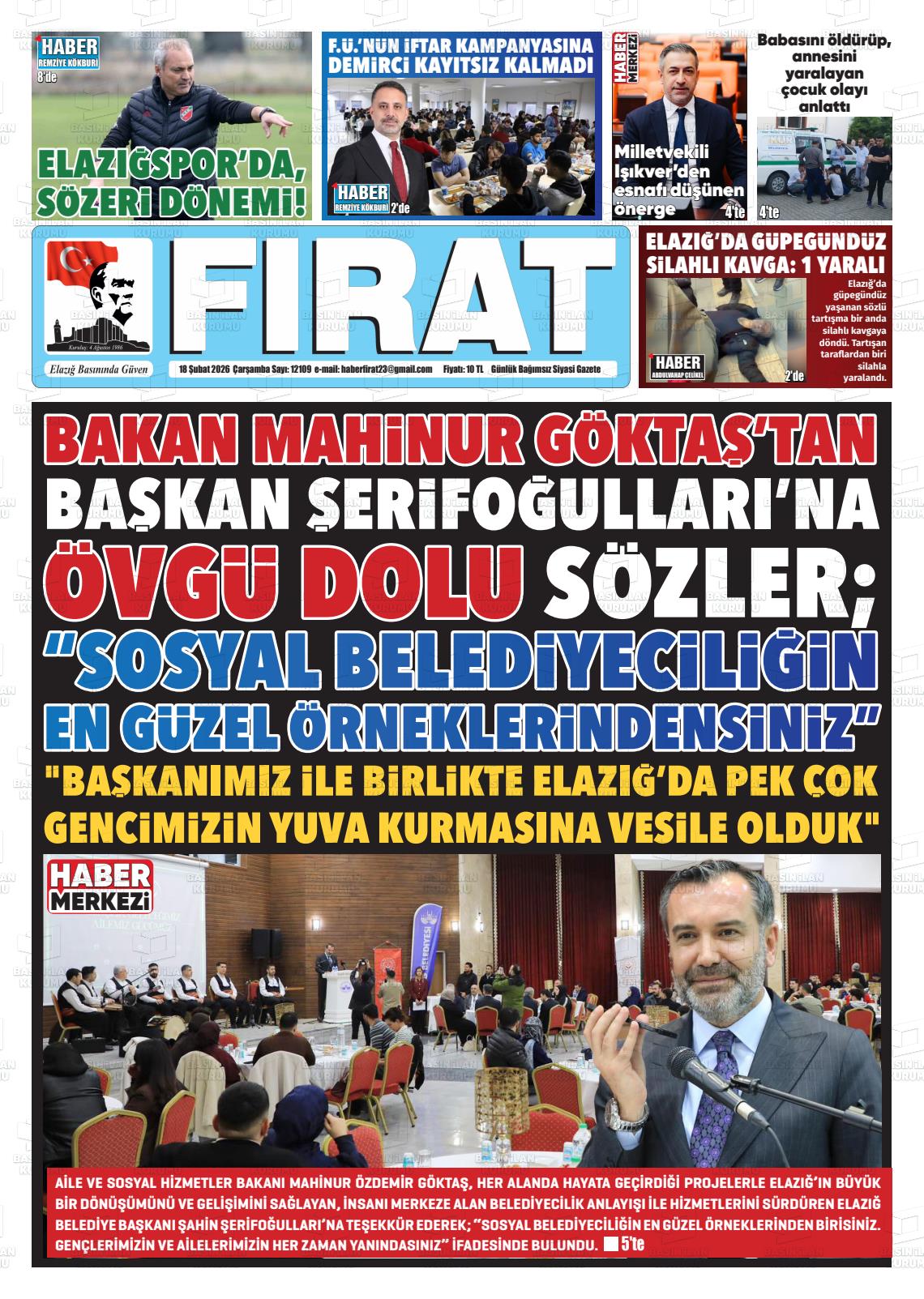 Elazig Firatgazetesi 18.02.2026