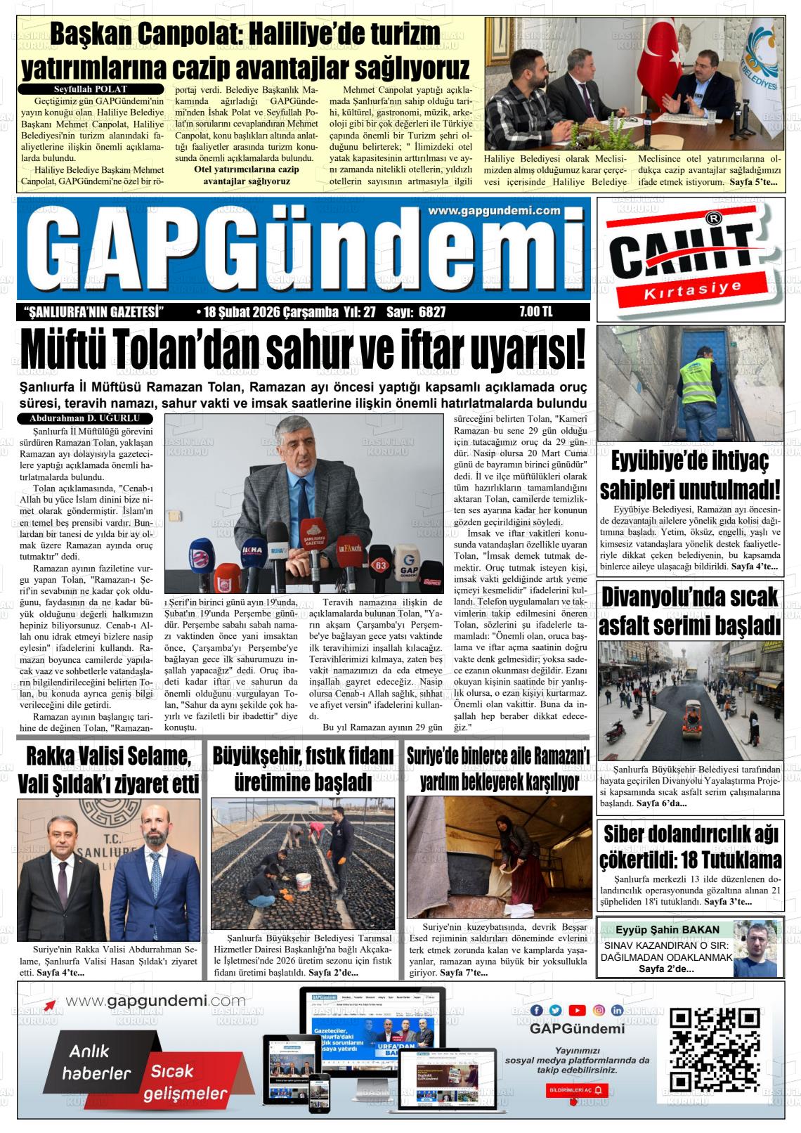 Sanliurfa Gapgundemi 18.02.2026