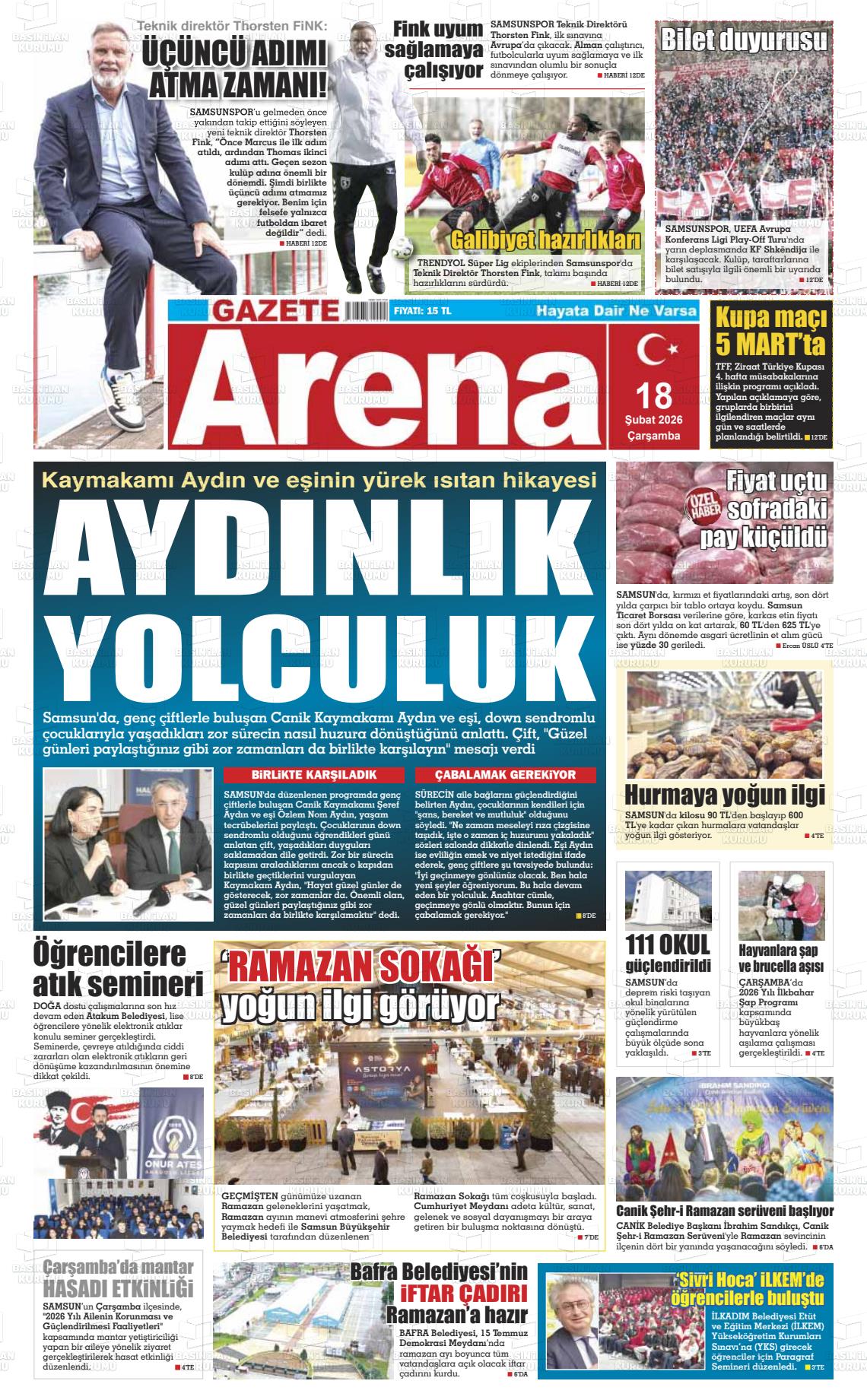 Samsun Gazetearena 18.02.2026