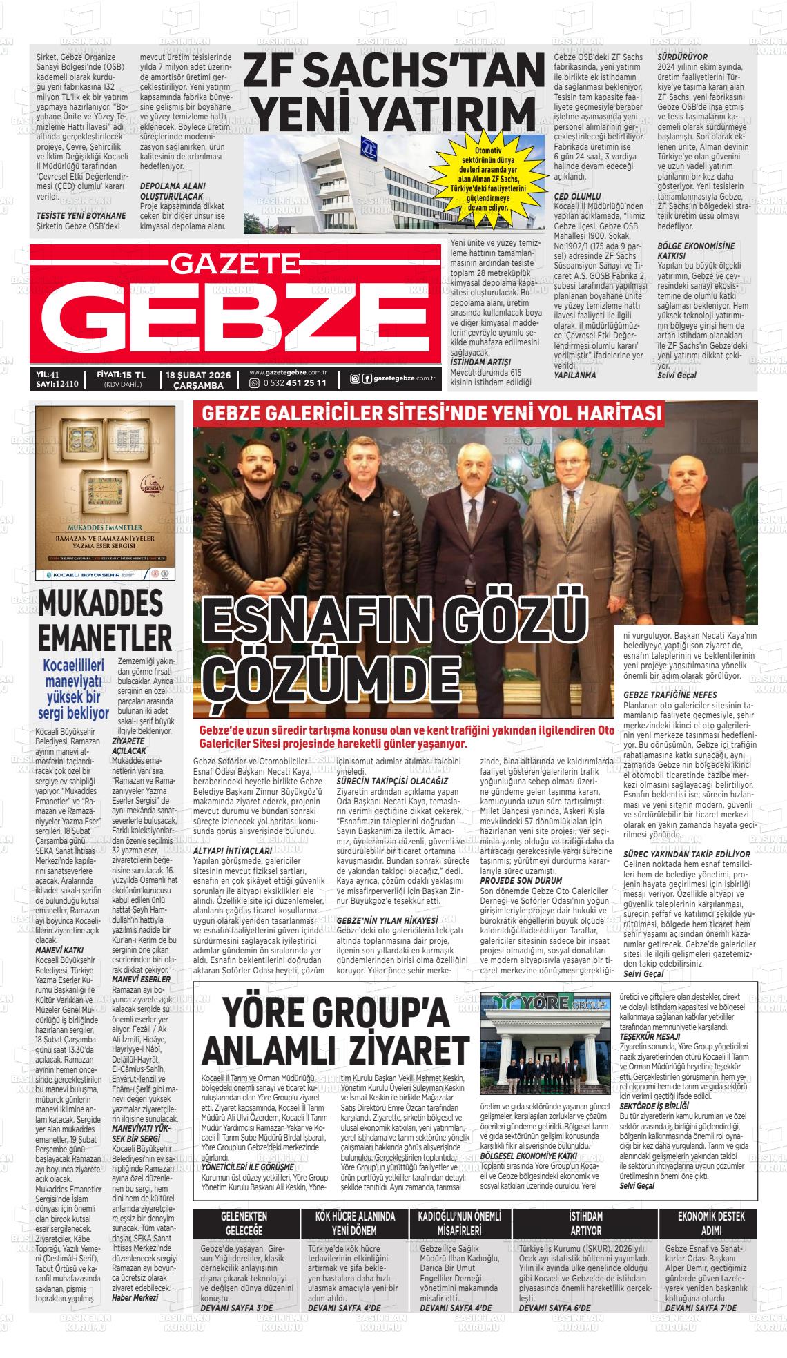 Kocaeli Gebze 18.02.2026