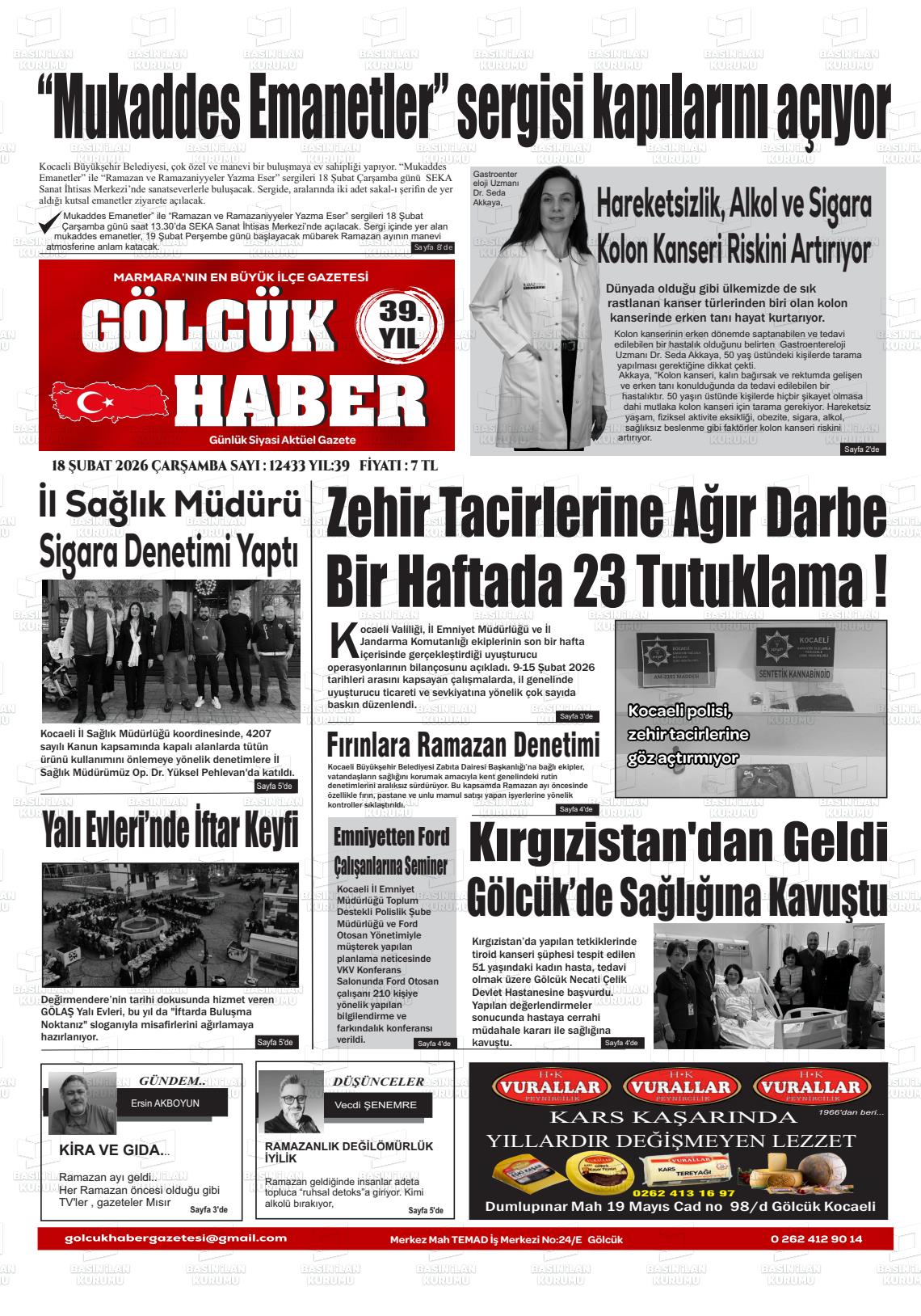 Kocaeli Golcukhaber 18.02.2026