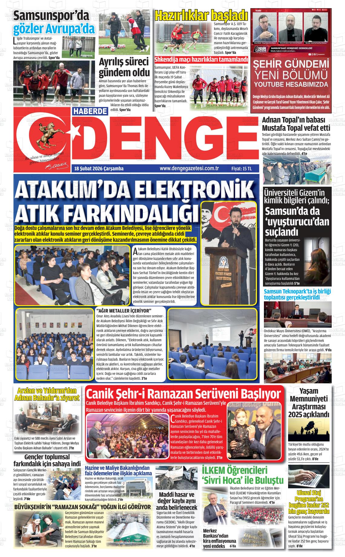 Samsun Haberdedenge 18.02.2026