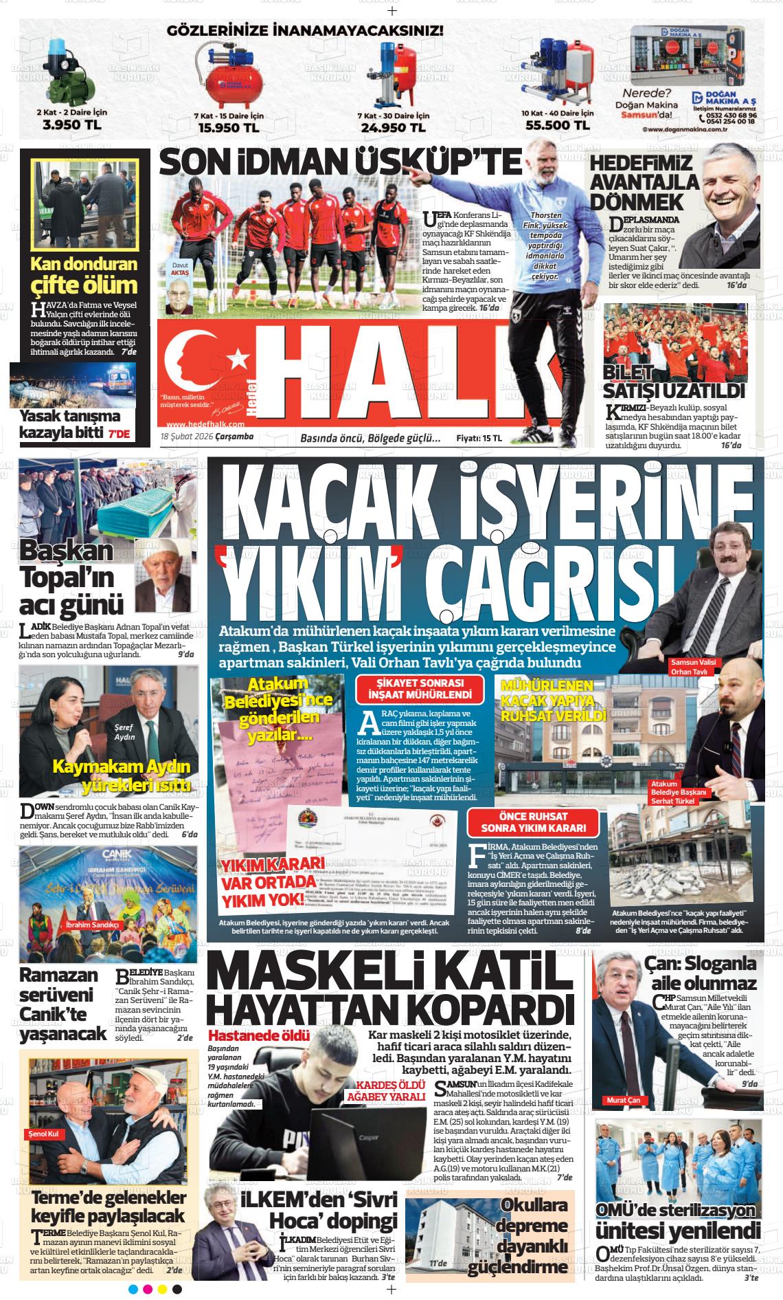 Samsun Hedefhalk 18.02.2026