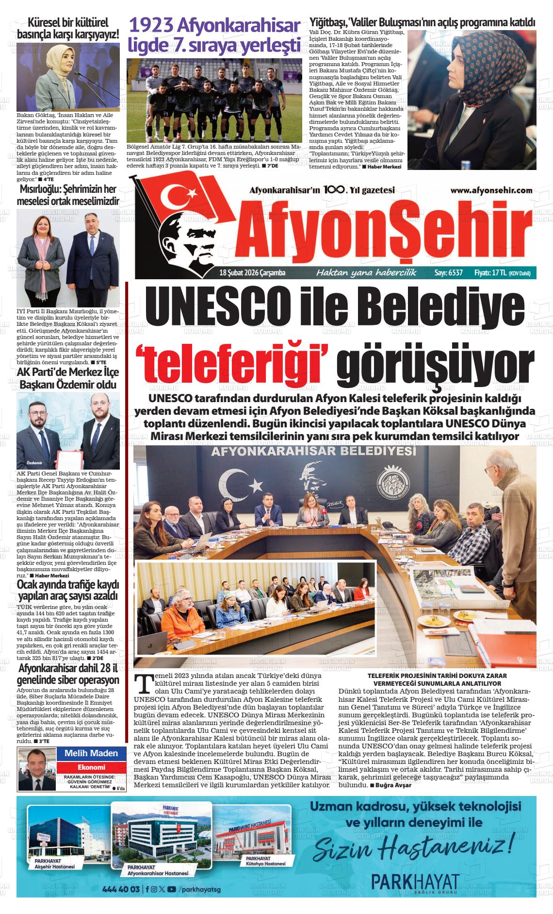 Afyonkarahisar Hisar 18.02.2026